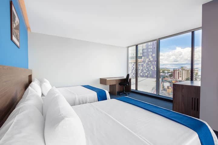 Guest room at the Wyndham Puebla Angelopolis in Puebla, Other than US/Canada