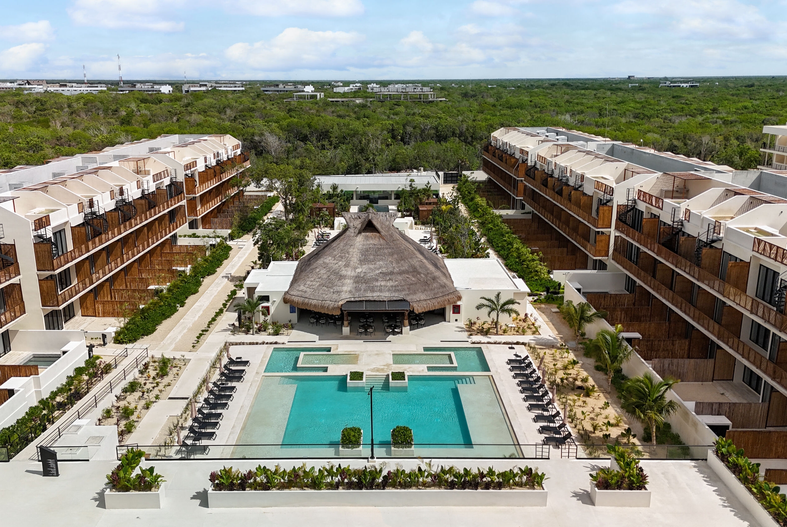 Aerial View of Wyndham Tulum hotel in Tulum, Other than US/Canada