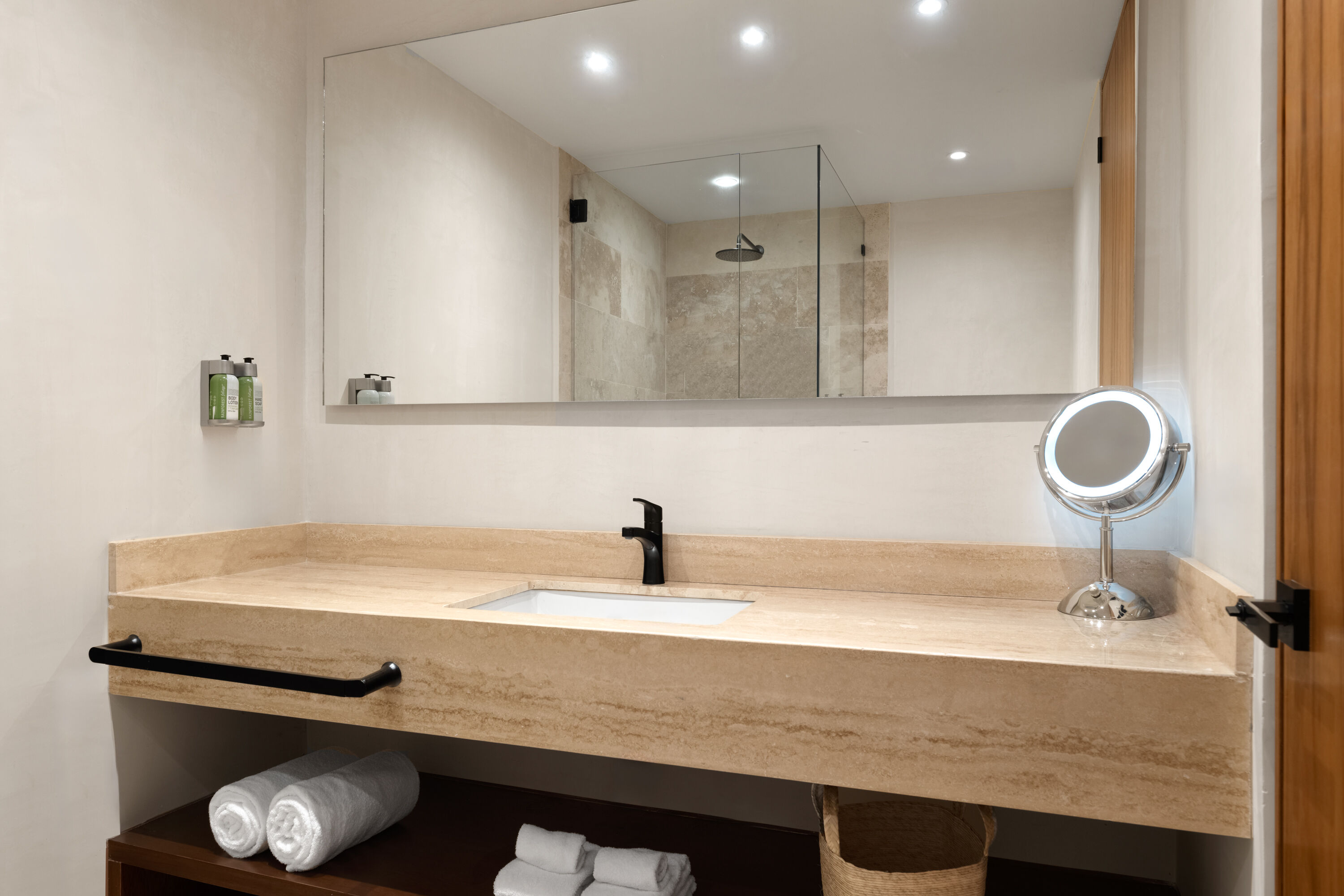 Guest room bath at the Wyndham Tulum in Tulum, Other than US/Canada