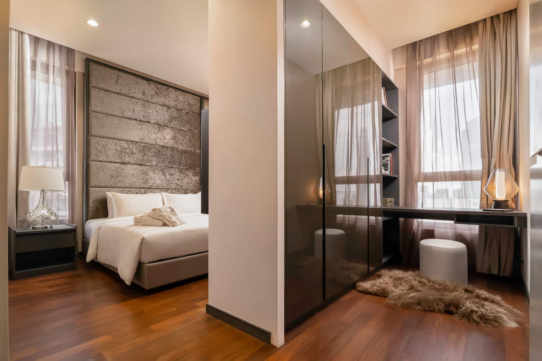Guest room at the Wyndham Suites KLCC in Kuala Lumpur, Other than US/Canada