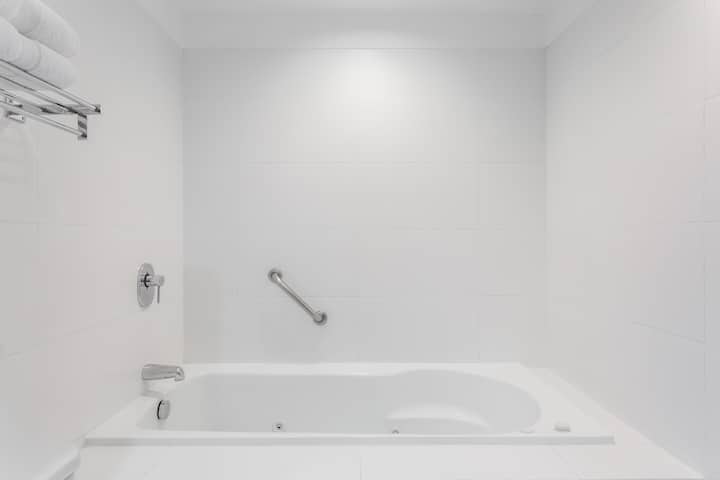 Guest room bath at the Wyndham Costa del Sol Lima Airport in Lima, Other than US/Canada