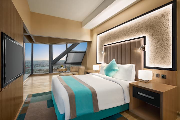Guest room at the Wyndham Doha West Bay in Doha, Other than US/Canada