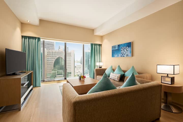 Guest room at the Wyndham Doha West Bay in Doha, Other than US/Canada
