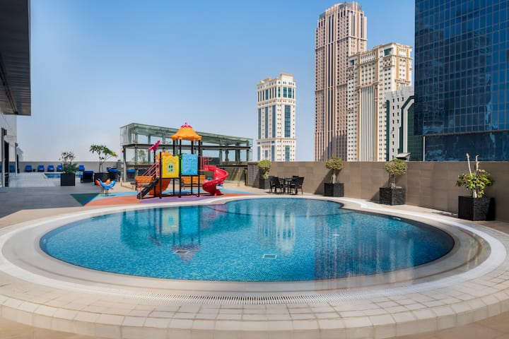 Family pool at the Wyndham Doha West Bay in Doha, Other than US/Canada