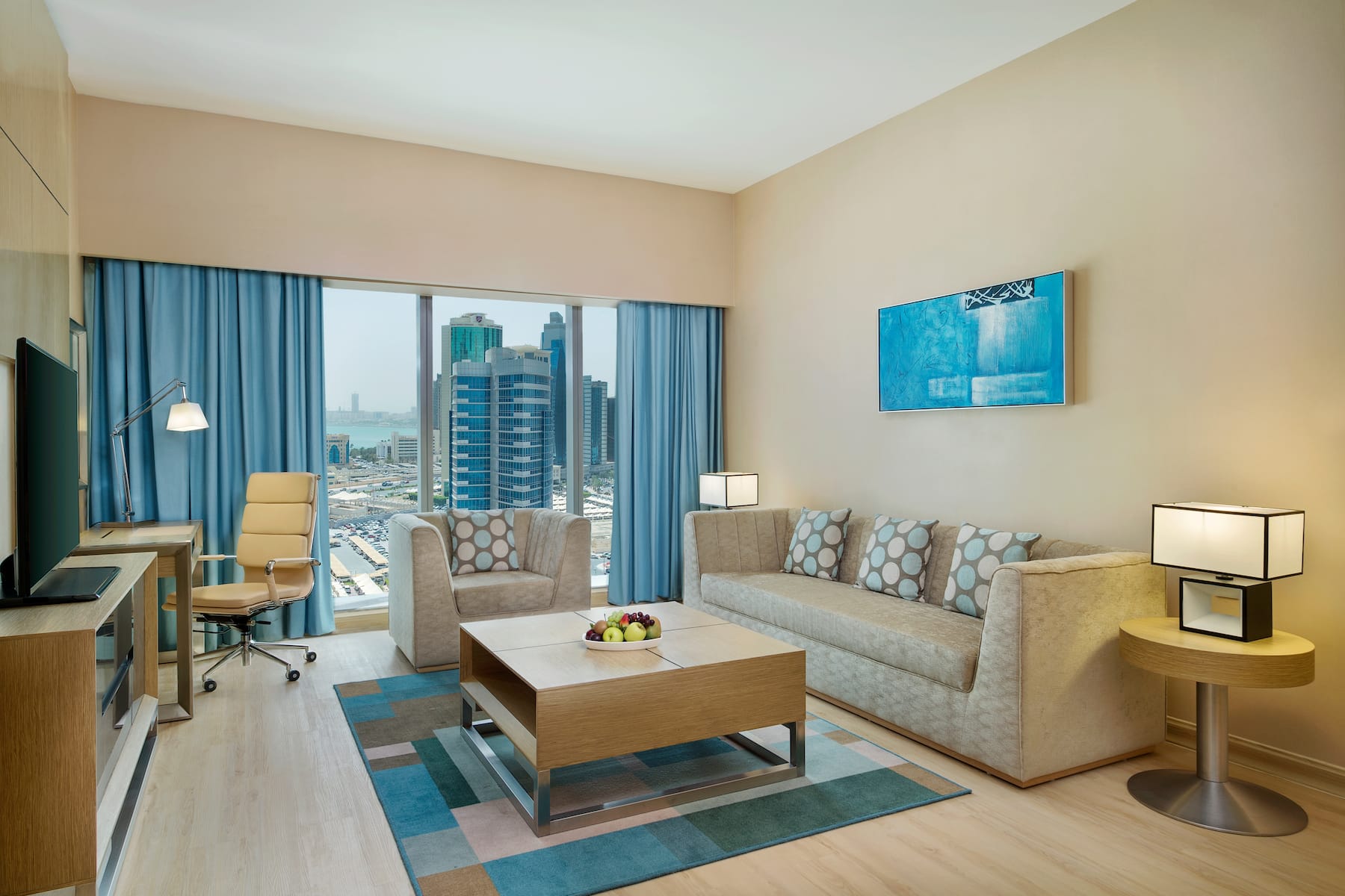 Guest room at the Wyndham Doha West Bay in Doha, Other than US/Canada