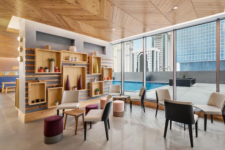 Pool bar at Wyndham Doha West Bay in Doha, Other than US/Canada