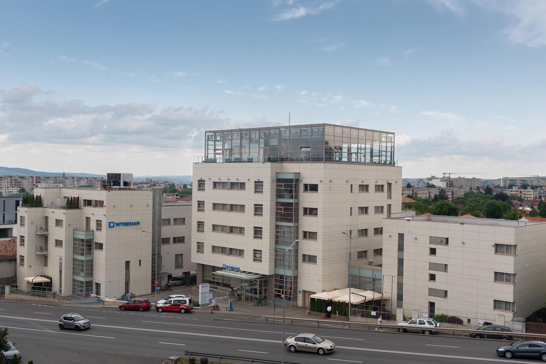 Exterior of Wyndham Cluj hotel in Cluj-Napoca, Other than US/Canada