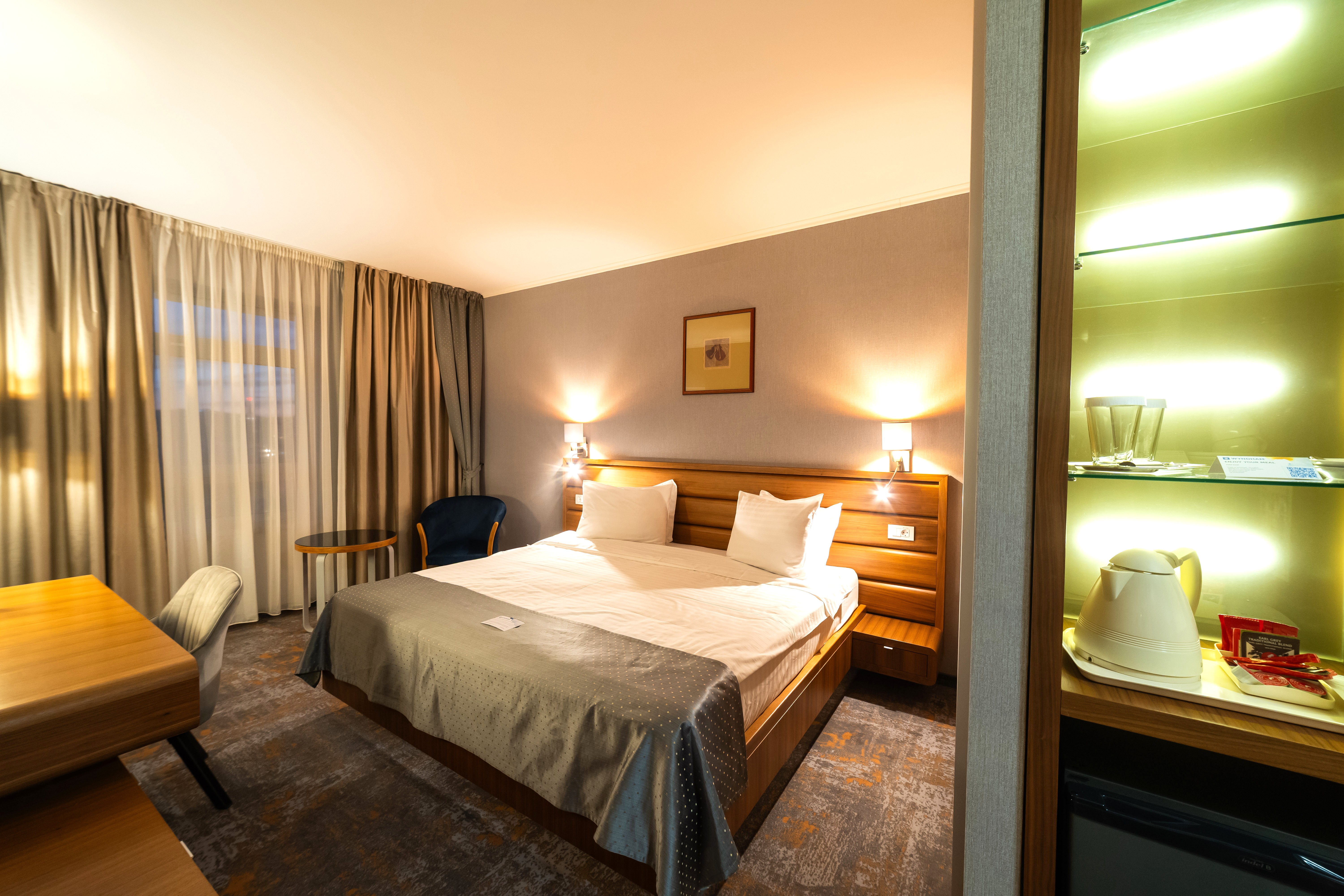 Guest room at the Wyndham Cluj in Cluj-Napoca, Other than US/Canada