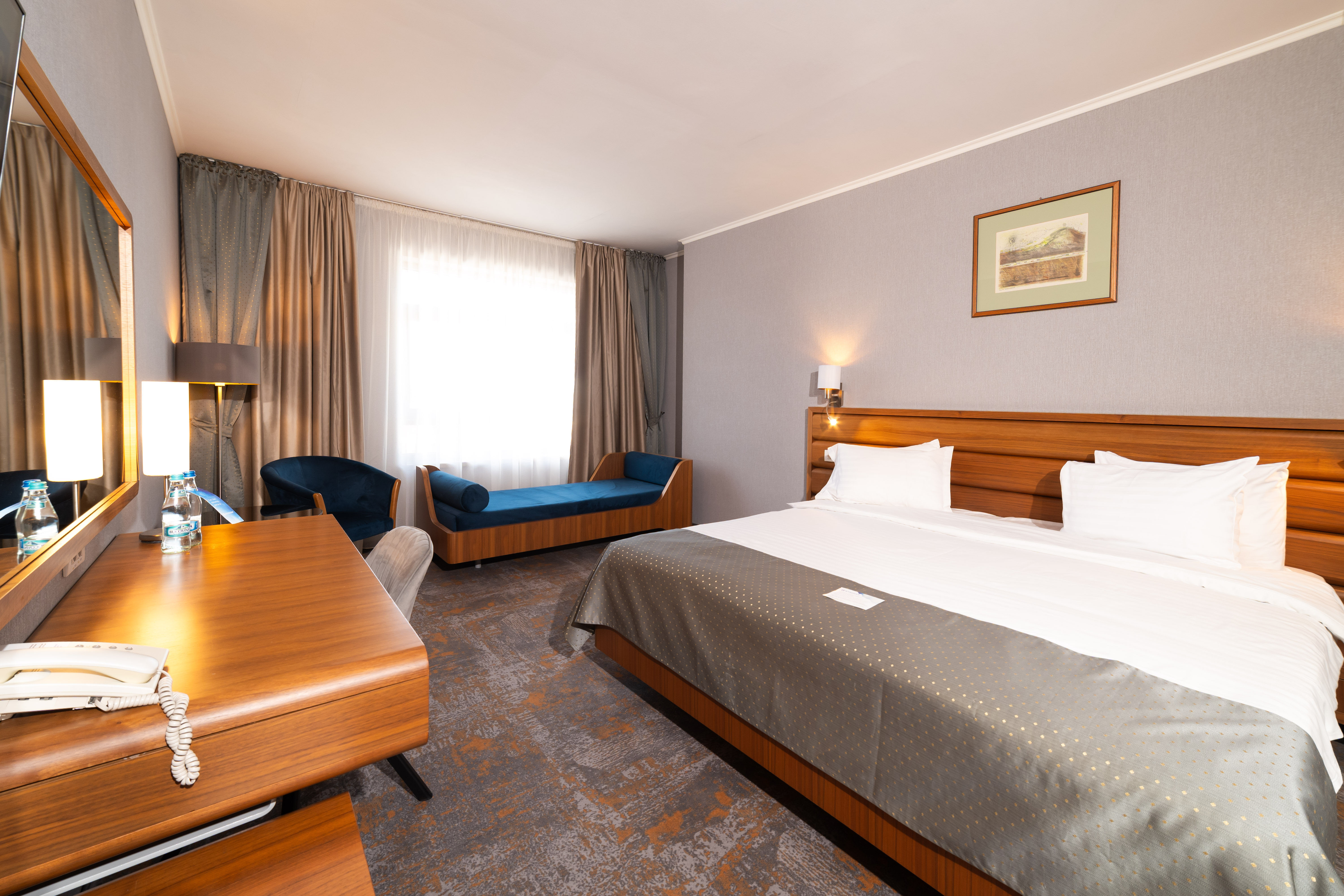 Guest room at the Wyndham Cluj in Cluj-Napoca, Other than US/Canada