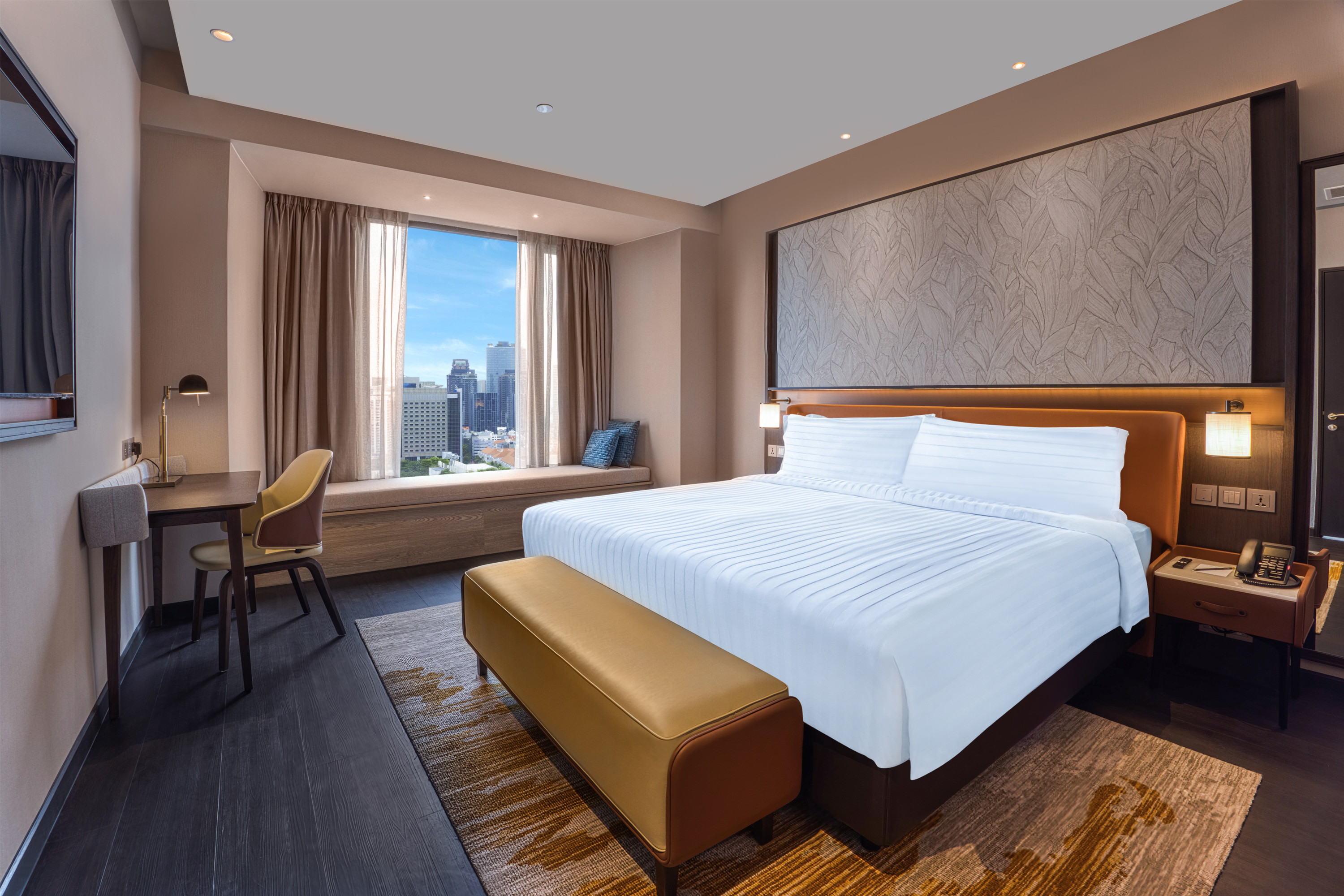 Guest room at the Wyndham Singapore Hotel in Singapore, Other than US/Canada