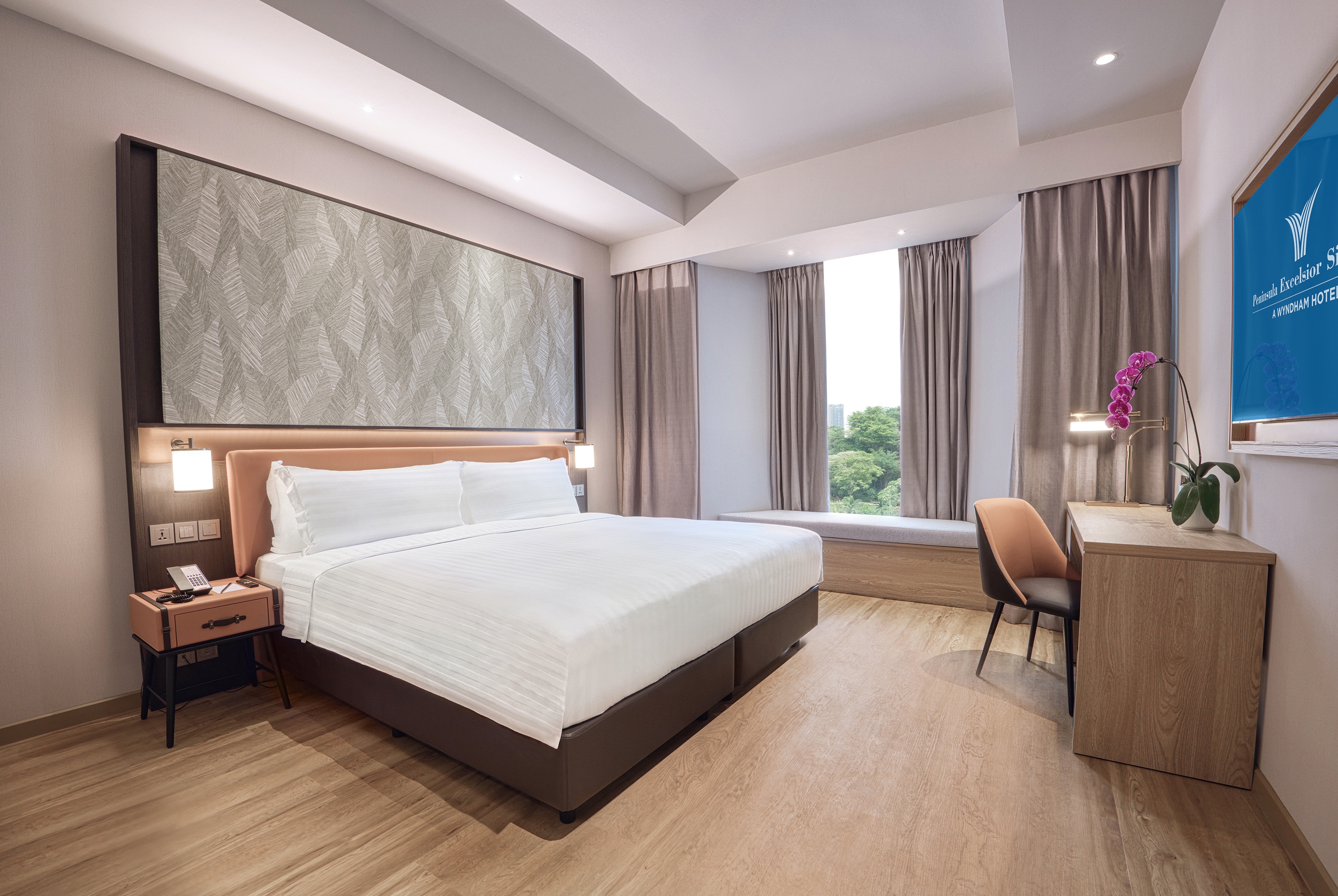 Guest room at the Wyndham Singapore Hotel in Singapore, Other than US/Canada