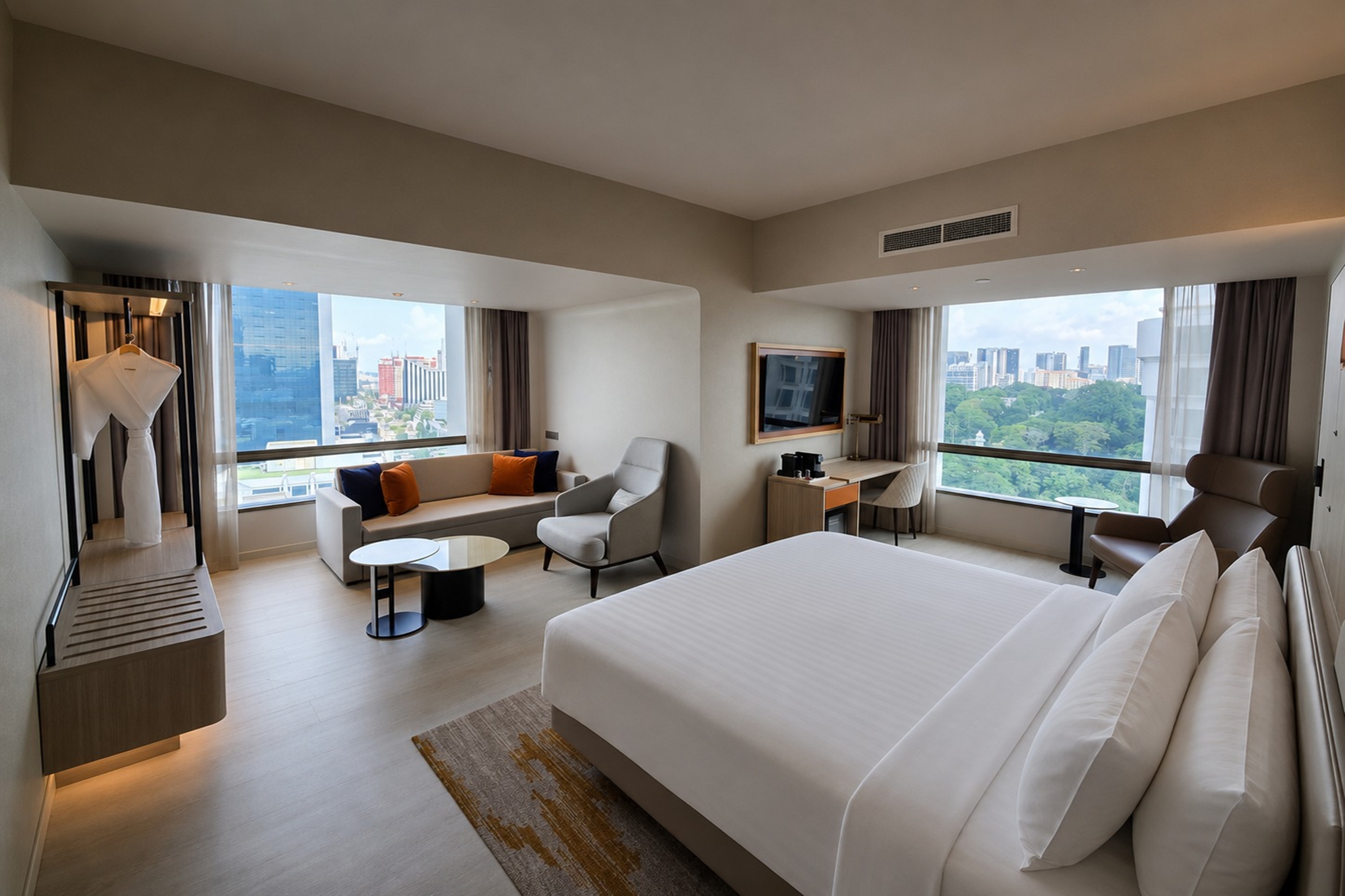 Guest room at the Wyndham Singapore Hotel in Singapore, Other than US/Canada