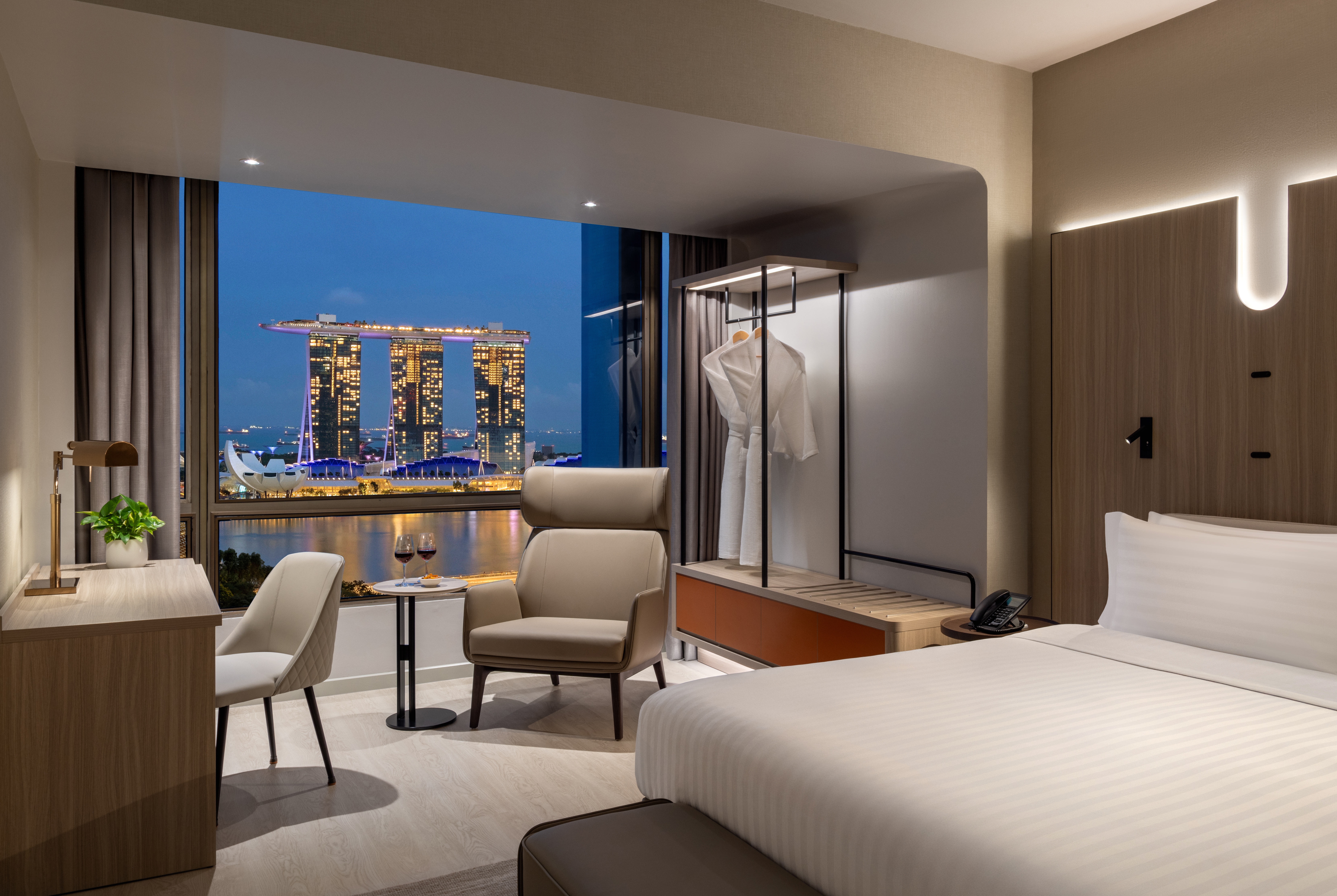 Guest room at the Wyndham Singapore Hotel in Singapore, Other than US/Canada