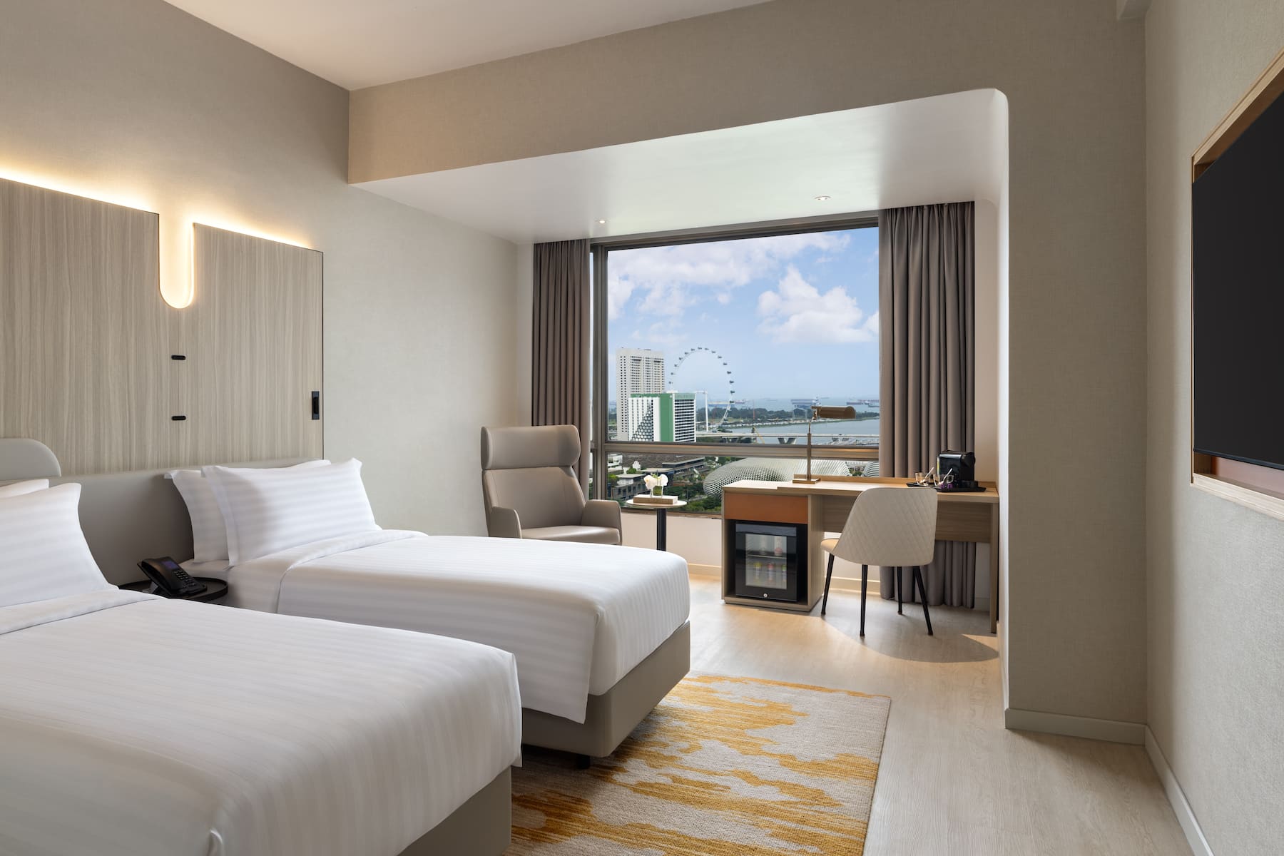 Guest room at the Wyndham Singapore Hotel in Singapore, Other than US/Canada