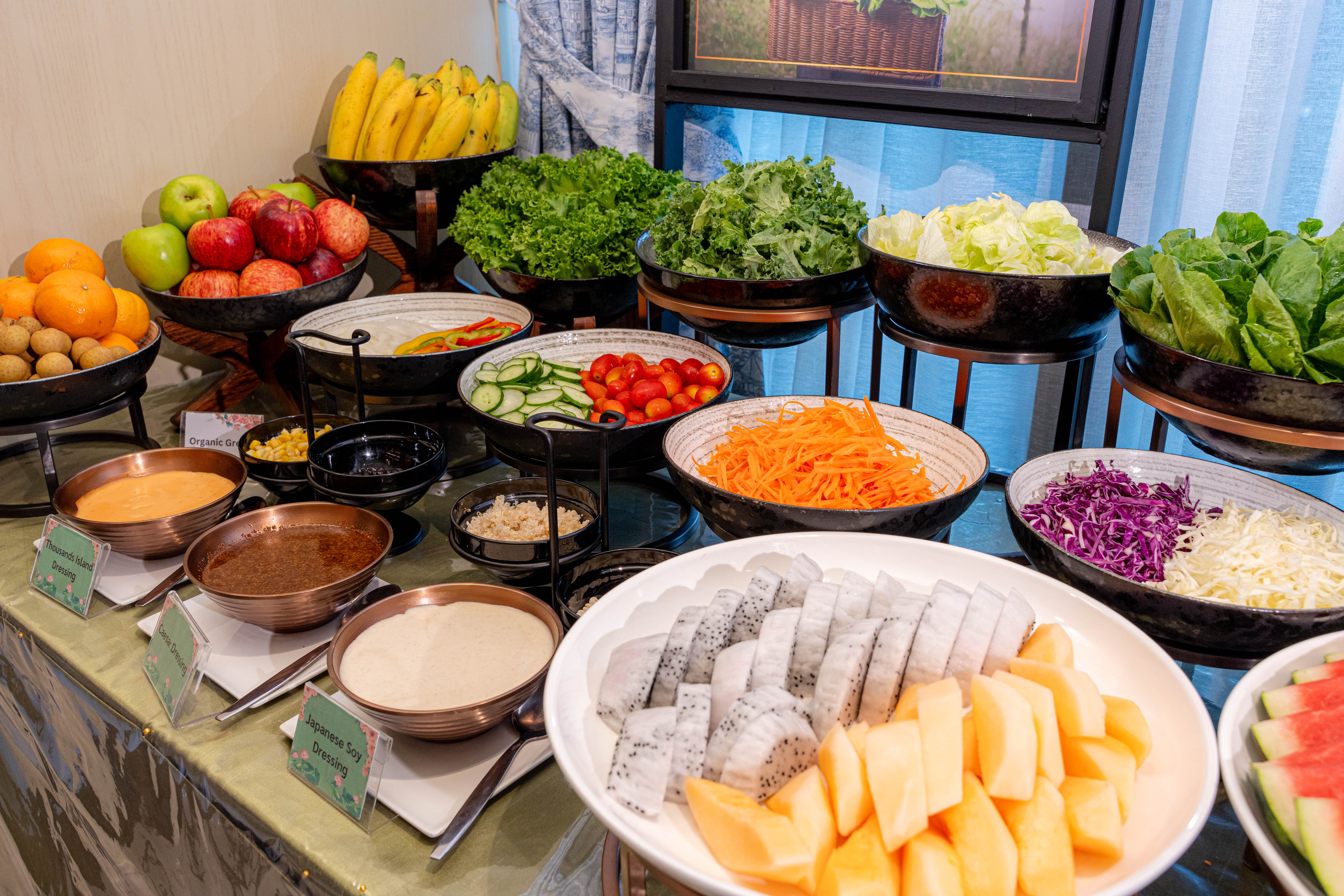 Wyndham Bangkok Queen Convention Centre restaurant breakfast area close up in Bangkok, Other than US/Canada