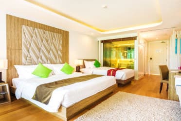 Guest room at the Wyndham Sea Pearl Resort Phuket in Phuket, Other than US/Canada