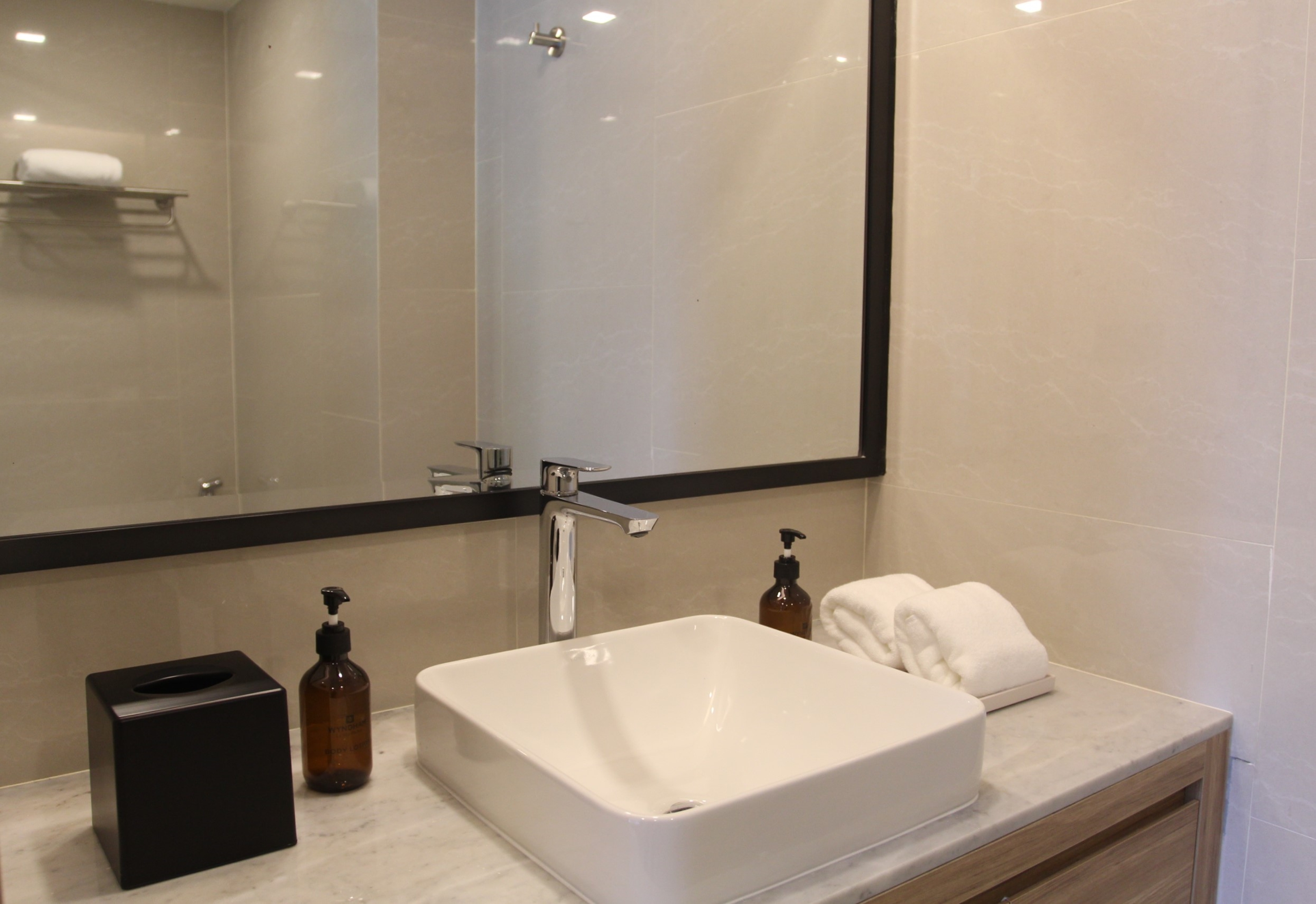 Guest room bath at the Wyndham La Vita Phuket in Phuket, Other than US/Canada