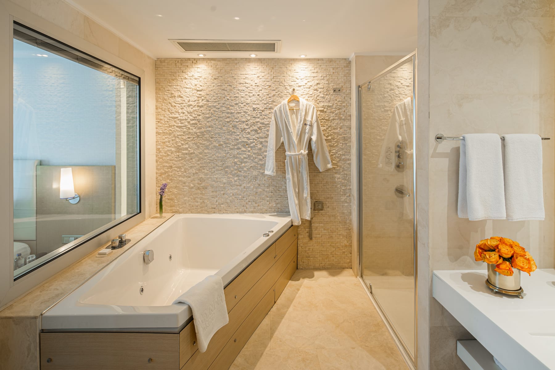Guest room bath at the Wyndham Ankara in Ankara, Other than US/Canada
