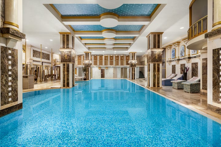 Indoor pool at the Wyndham Istanbul Old City in Istanbul, Other than US/Canada