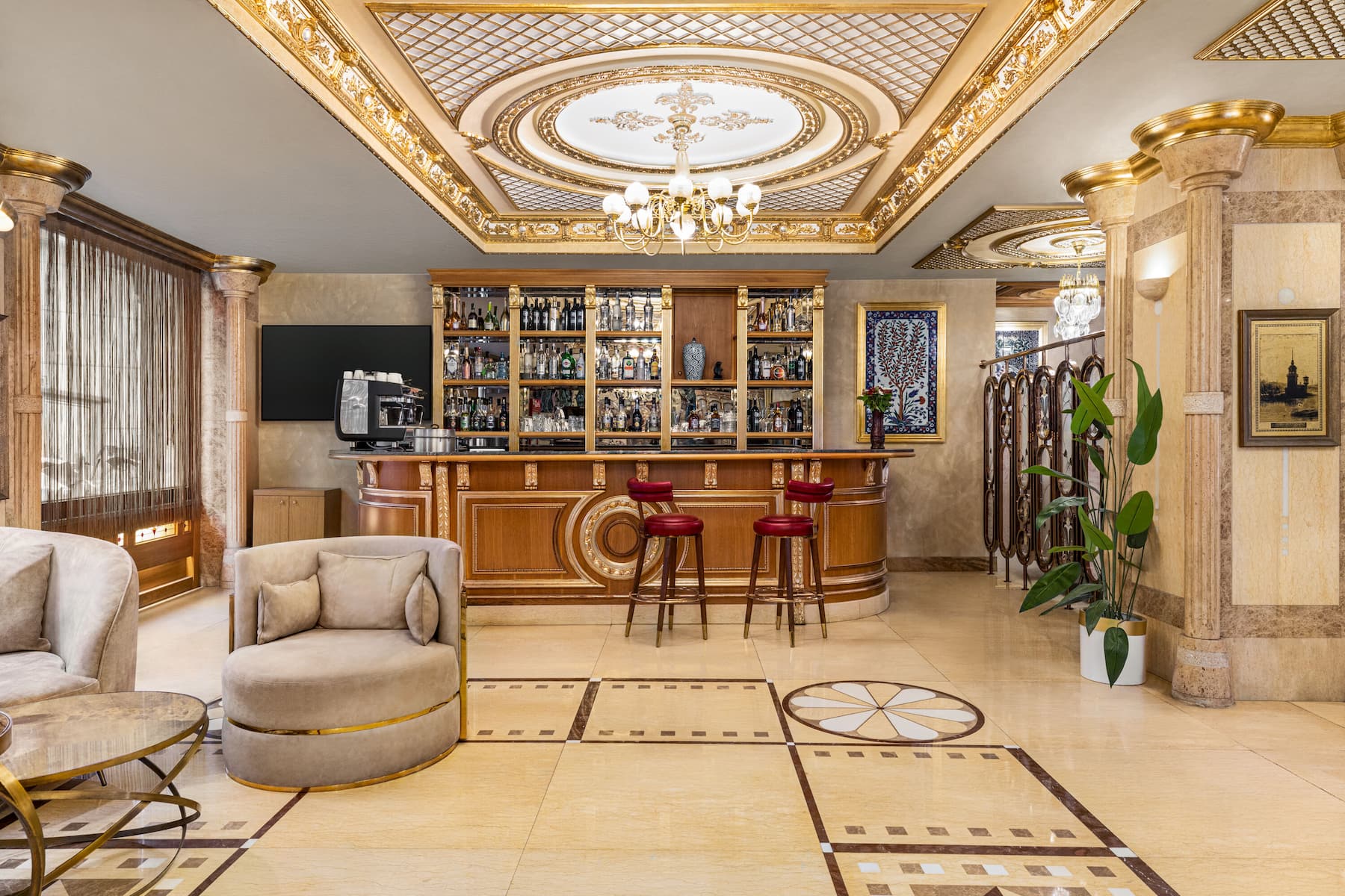 Wyndham Istanbul Old City lobby bar in Istanbul, Other than US/Canada