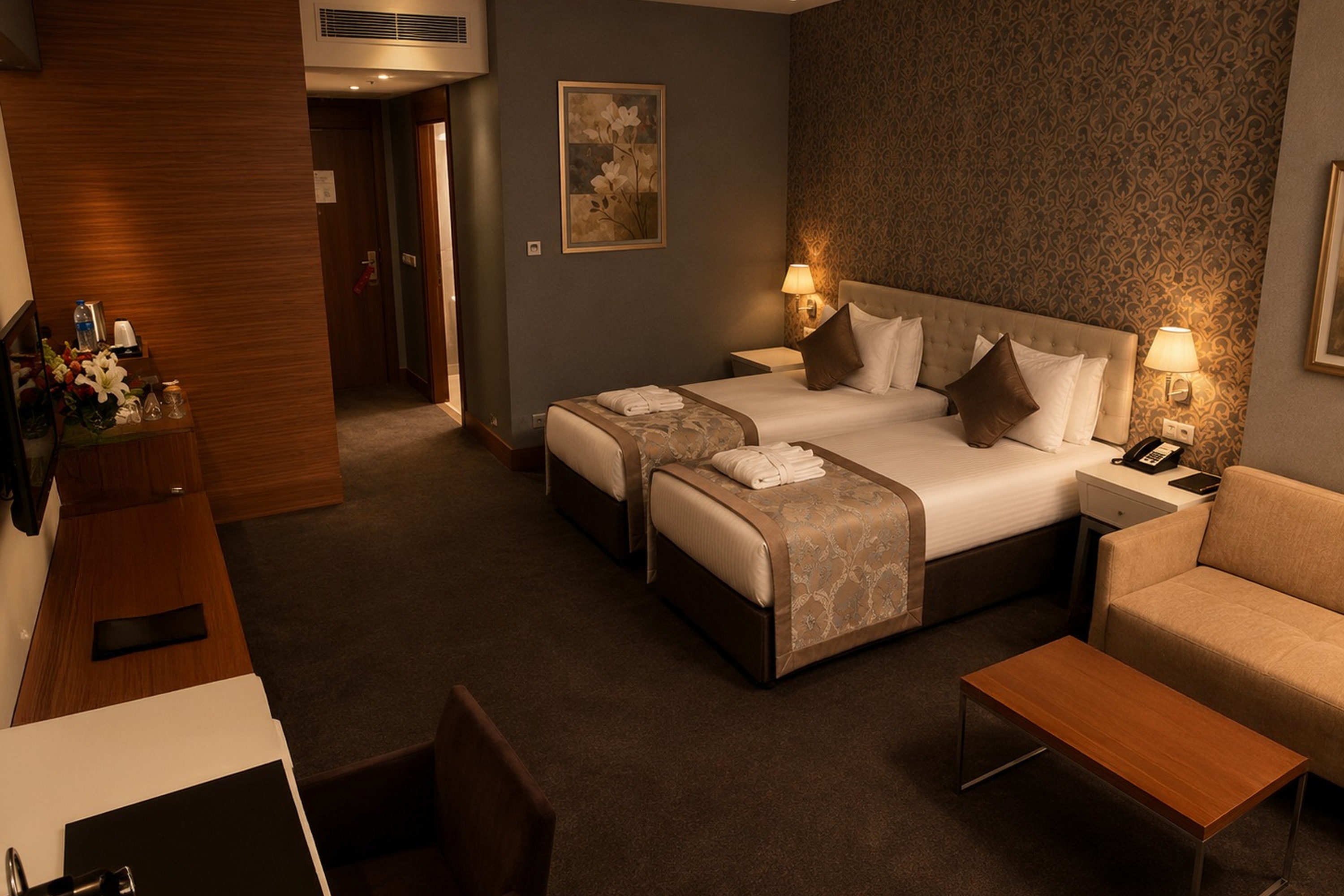 Guest room at the Wyndham Istanbul Asia Airport in Kocaeli, Other than US/Canada