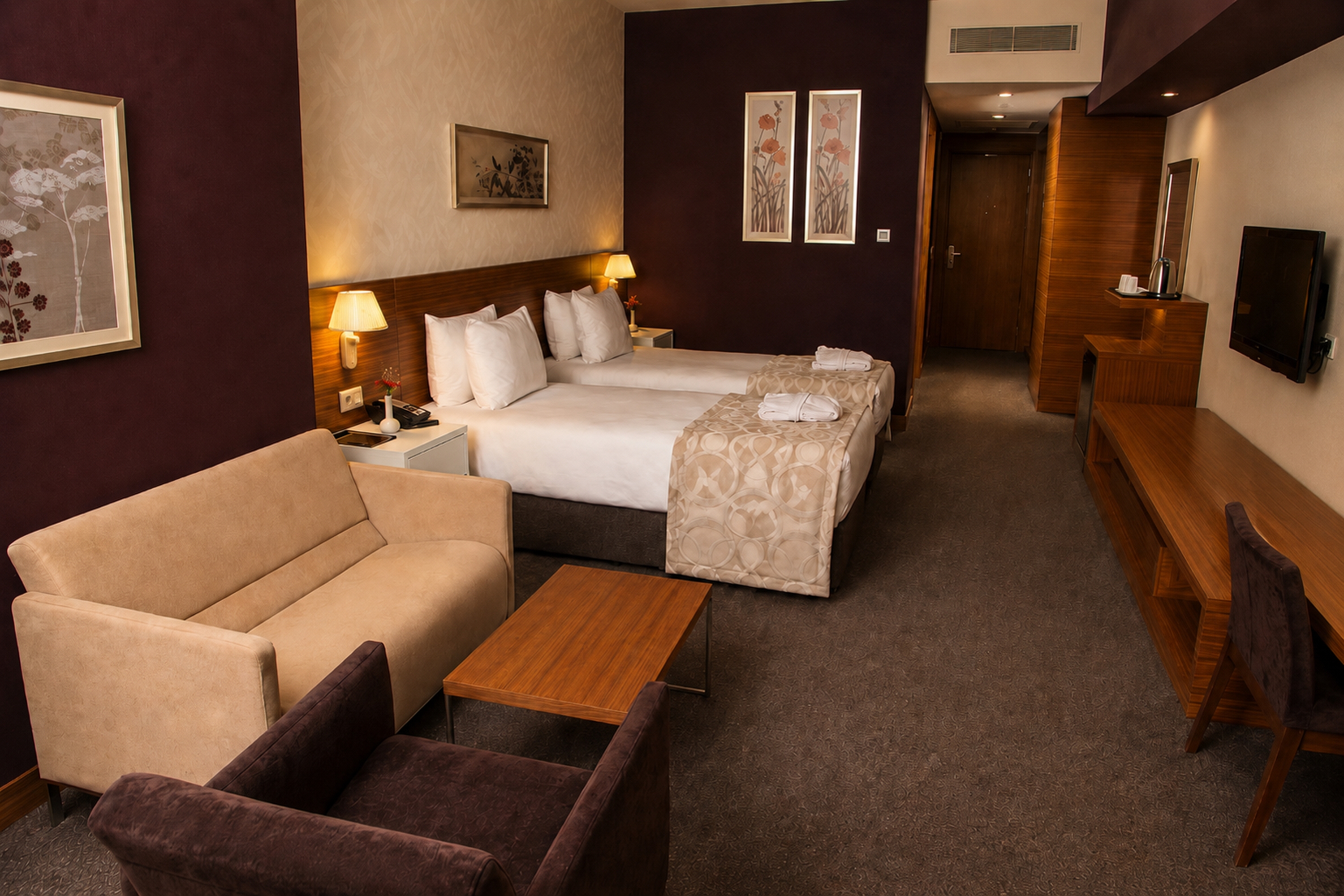 Guest room at the Wyndham Istanbul Asia Airport in Kocaeli, Other than US/Canada