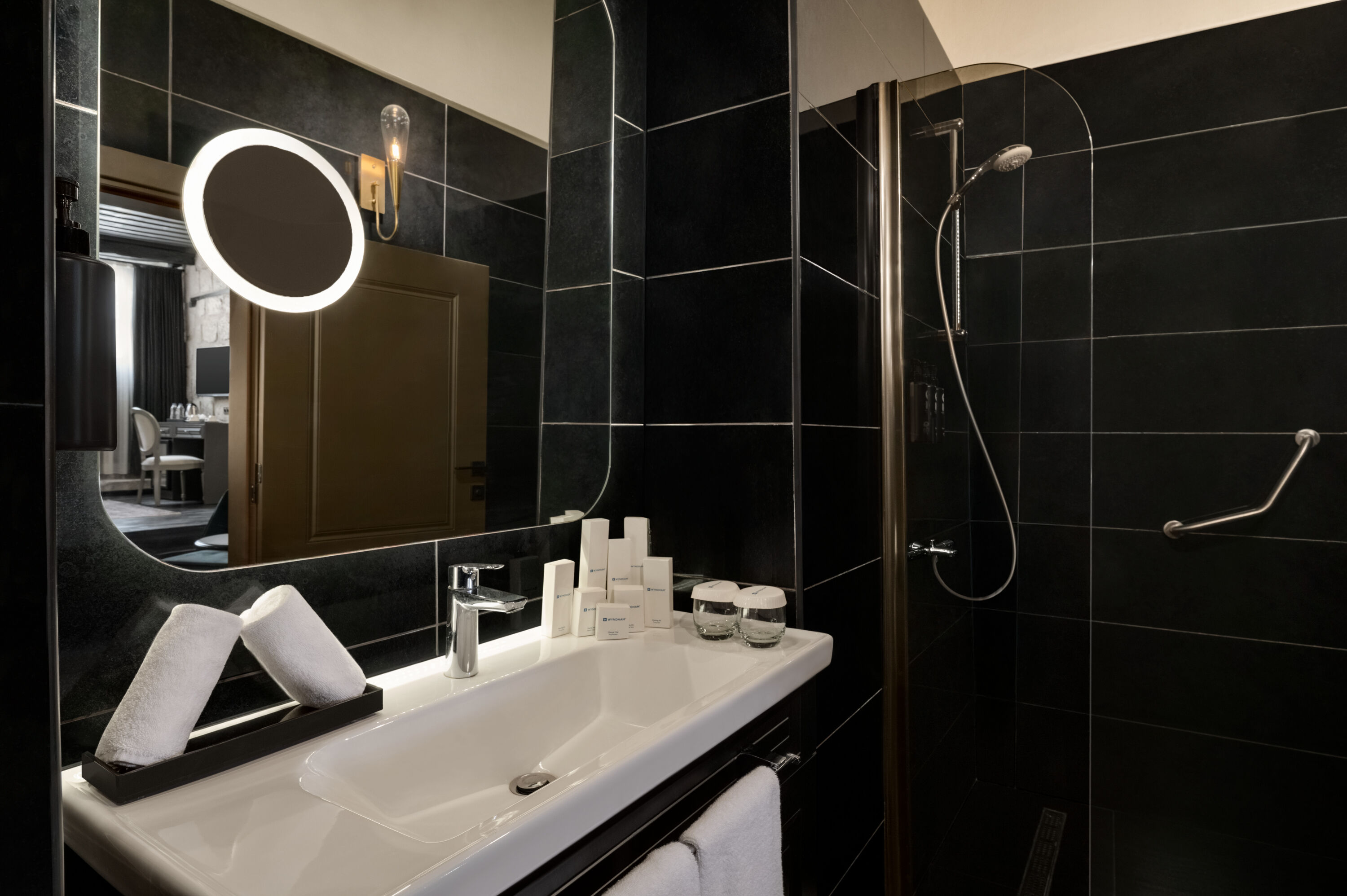 Guest room bath at the Wyndham Tarsus St.Paul in Mersin, Other than US/Canada