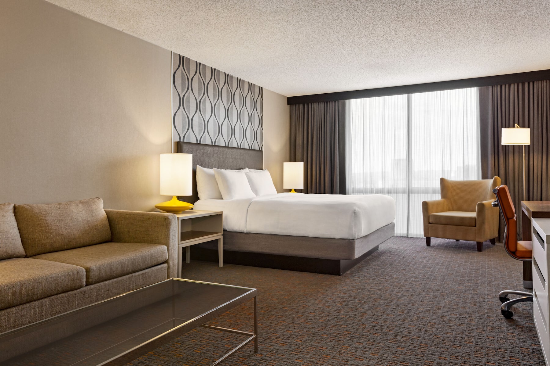 Guest room at the Wyndham Fort Smith City Center in Fort Smith, Arkansas