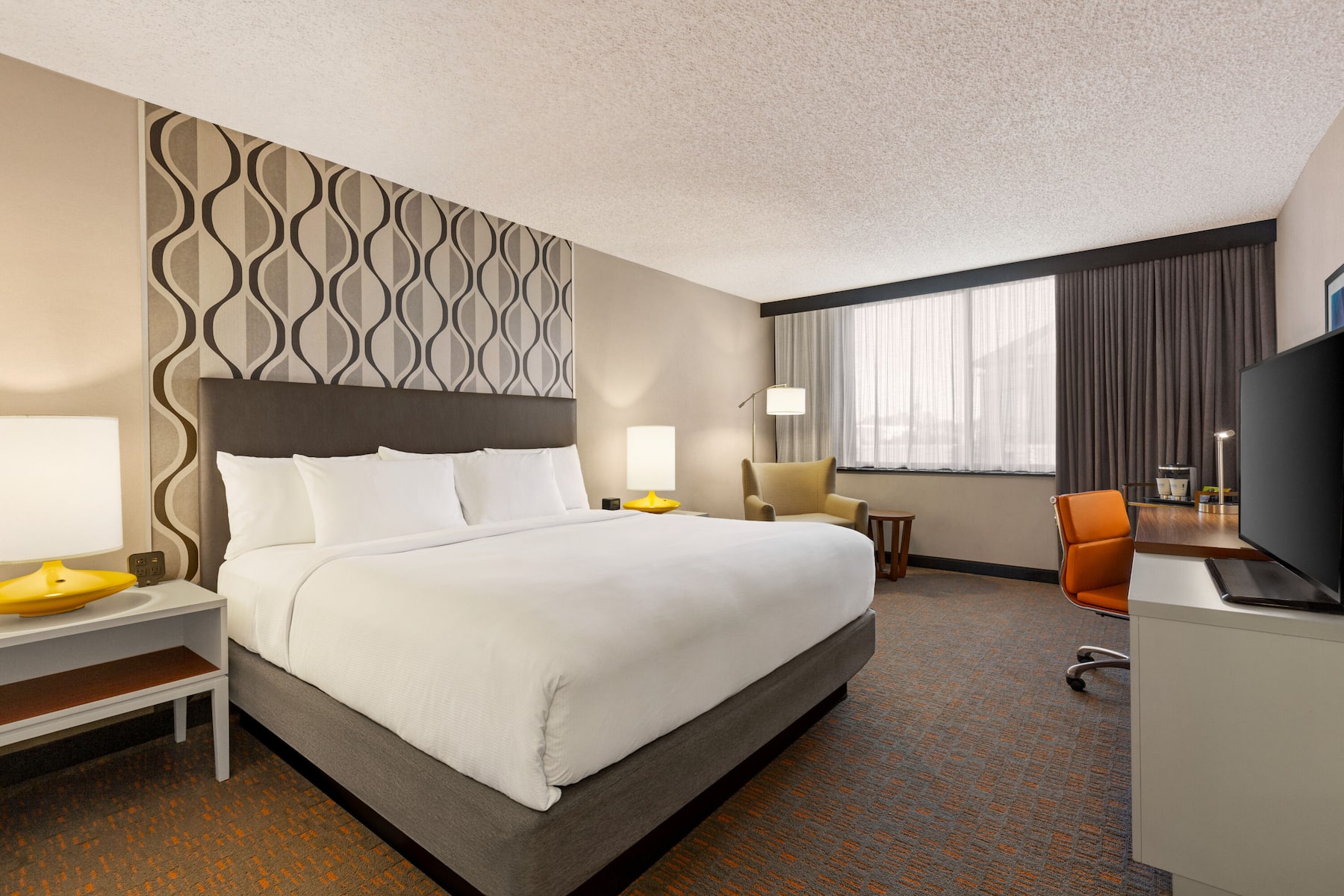 Guest room at the Wyndham Fort Smith City Center in Fort Smith, Arkansas