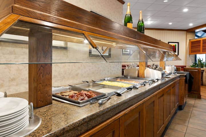 Free breakfast at Wyndham Riverfront Little Rock in North Little Rock, Arkansas