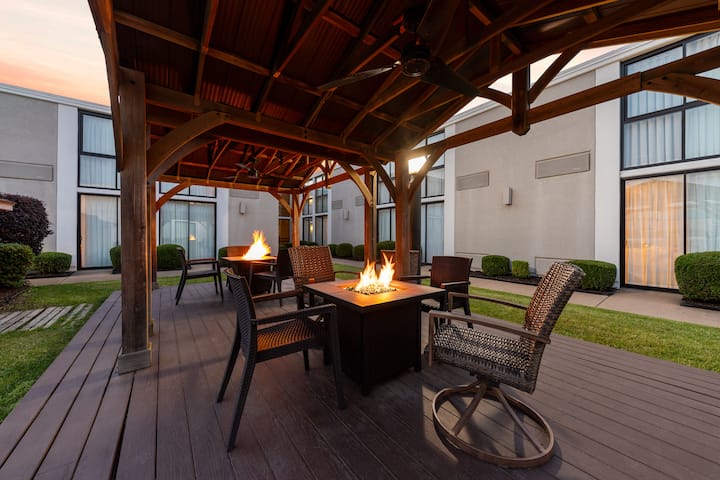 Firepit at Wyndham Riverfront Little Rock in North Little Rock, Arkansas