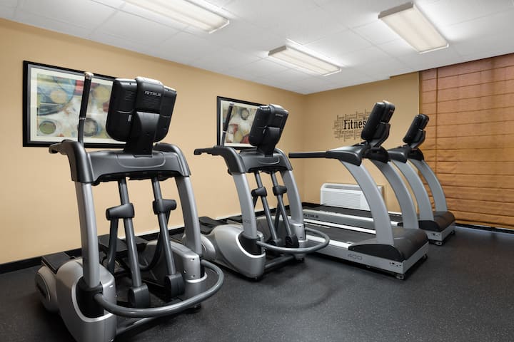Fitness room at Wyndham Riverfront Little Rock in North Little Rock, Arkansas