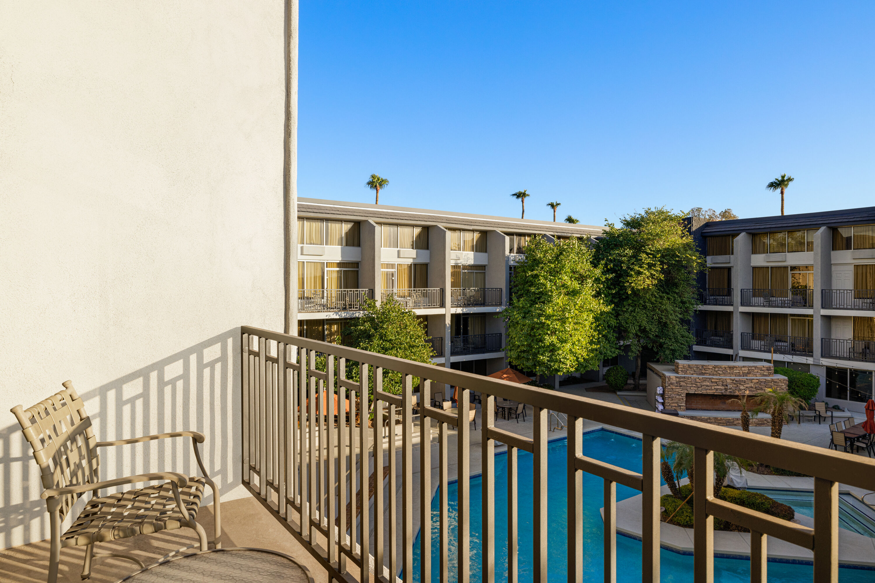 Guest room at the Wyndham Phoenix Airport/Tempe in Tempe, Arizona