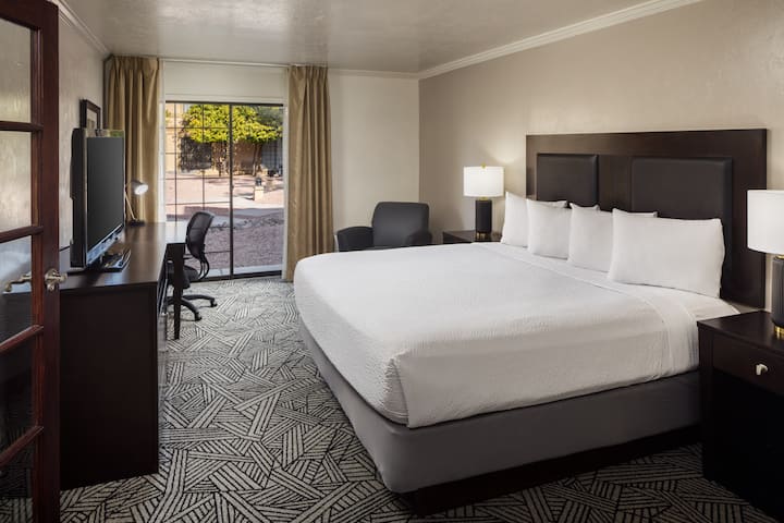 Guest room at the Wyndham Tucson Airport Hotel & Conference Center in Tucson, Arizona