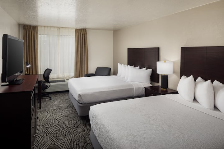 Guest room at the Wyndham Tucson Airport Hotel & Conference Center in Tucson, Arizona