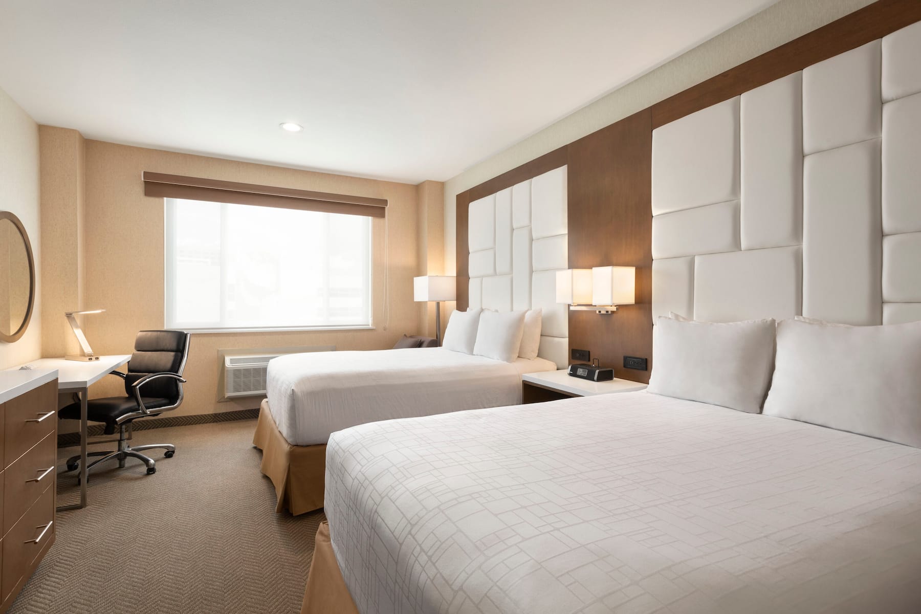 Guest room at the Wyndham Anaheim in Anaheim, California
