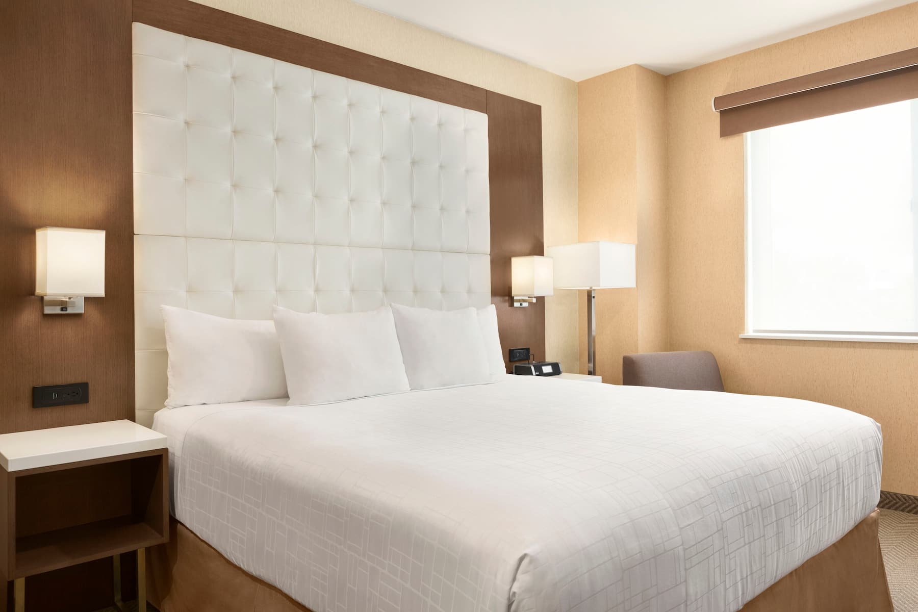 Guest room at the Wyndham Anaheim in Anaheim, California