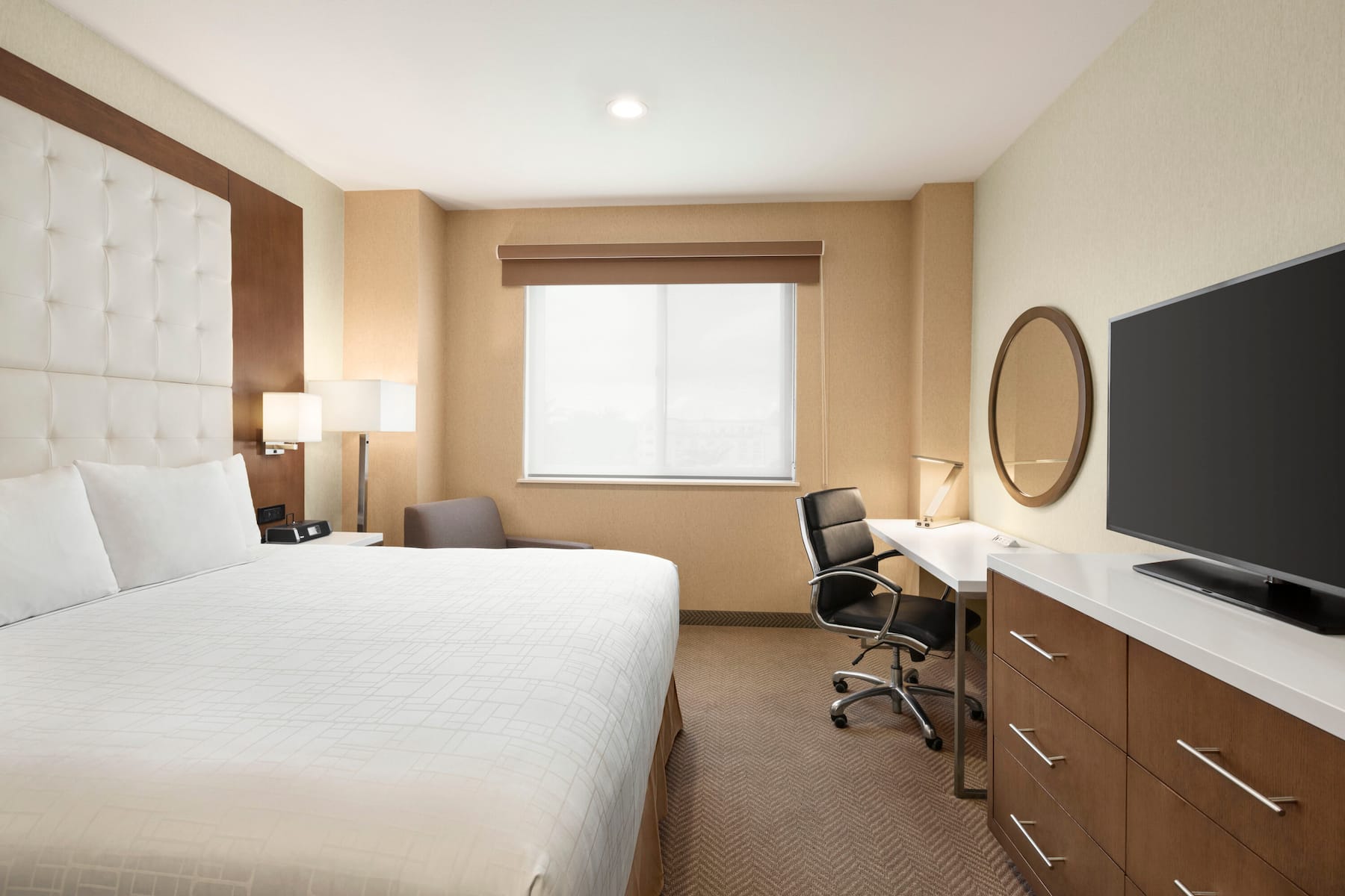 Guest room at the Wyndham Anaheim in Anaheim, California