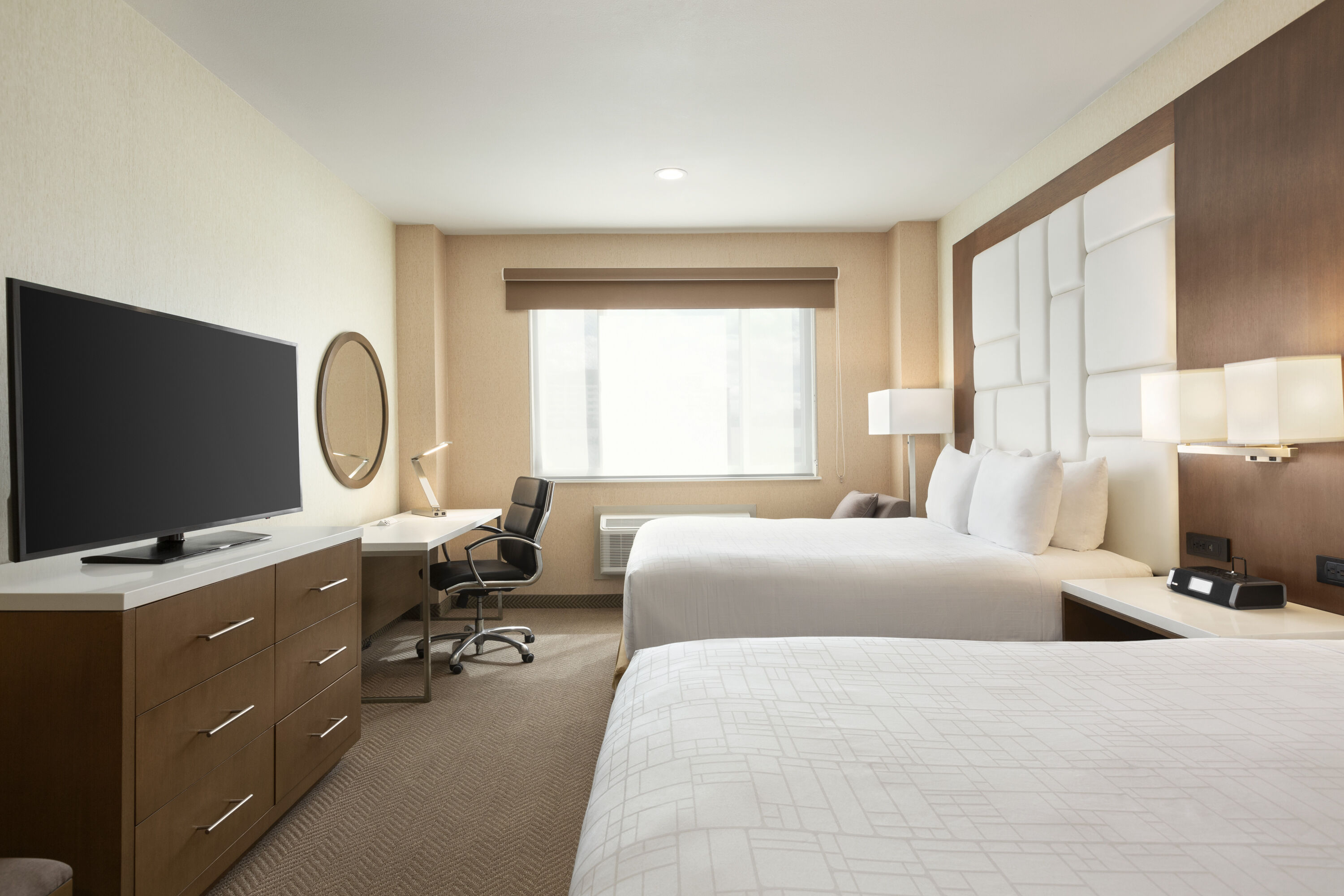 Guest room at the Wyndham Anaheim in Anaheim, California