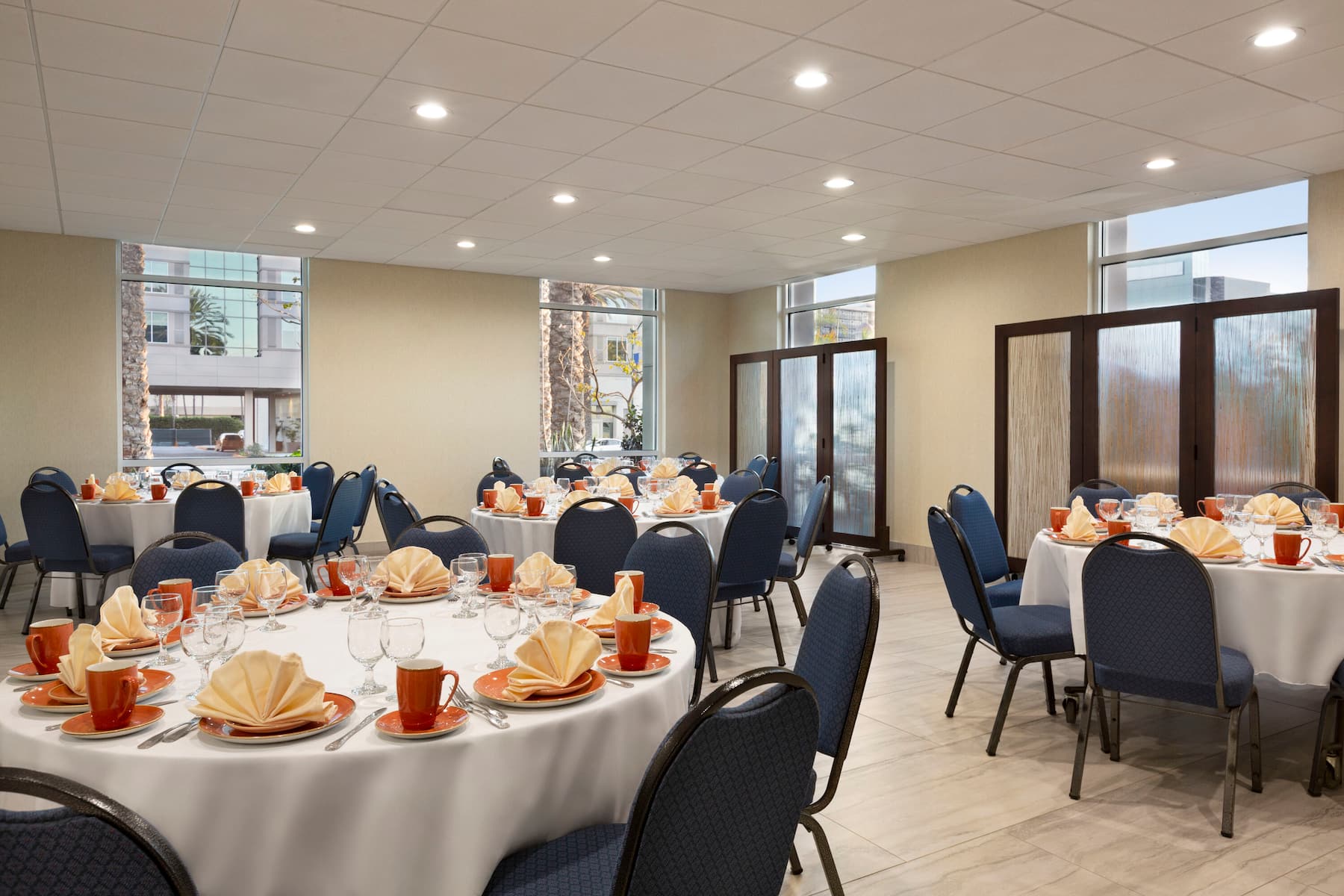 Wyndham Anaheim restaurant private dining area in Anaheim, California