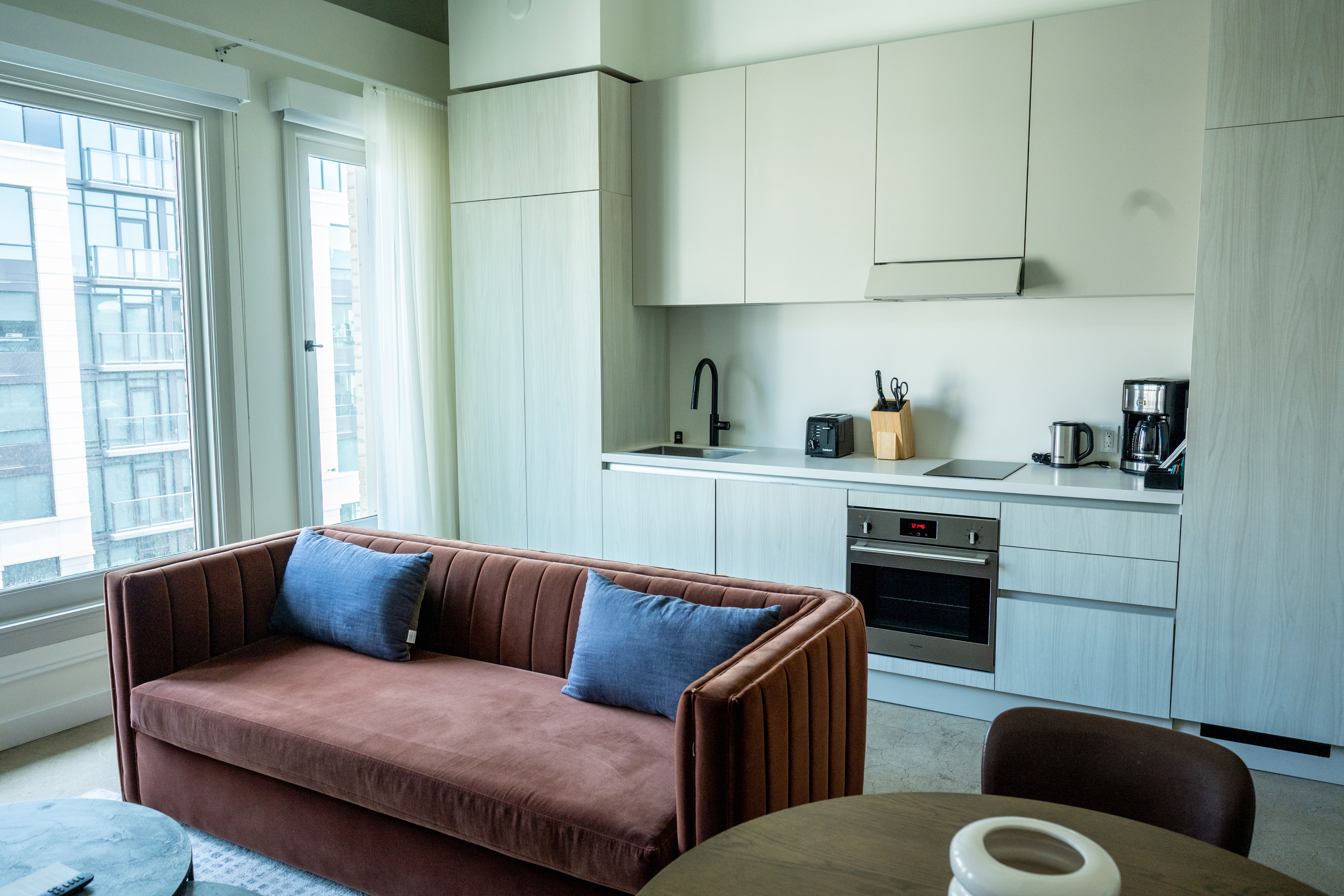 Guest room at the Reside Craftsman Los Angeles, a Wyndham Residence in Los Angeles, California