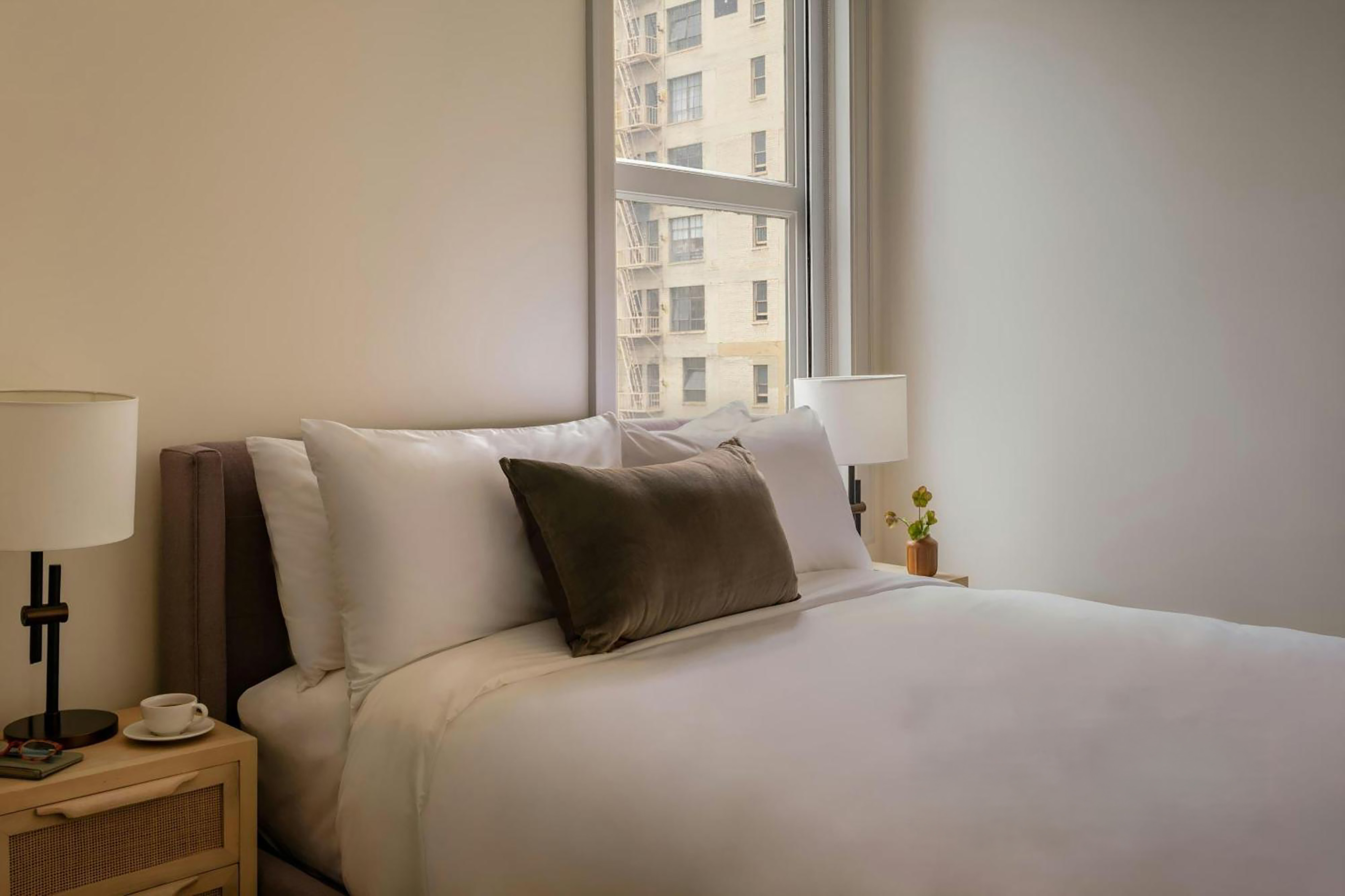 Guest room at the Reside Craftsman Los Angeles, a Wyndham Residence in Los Angeles, California
