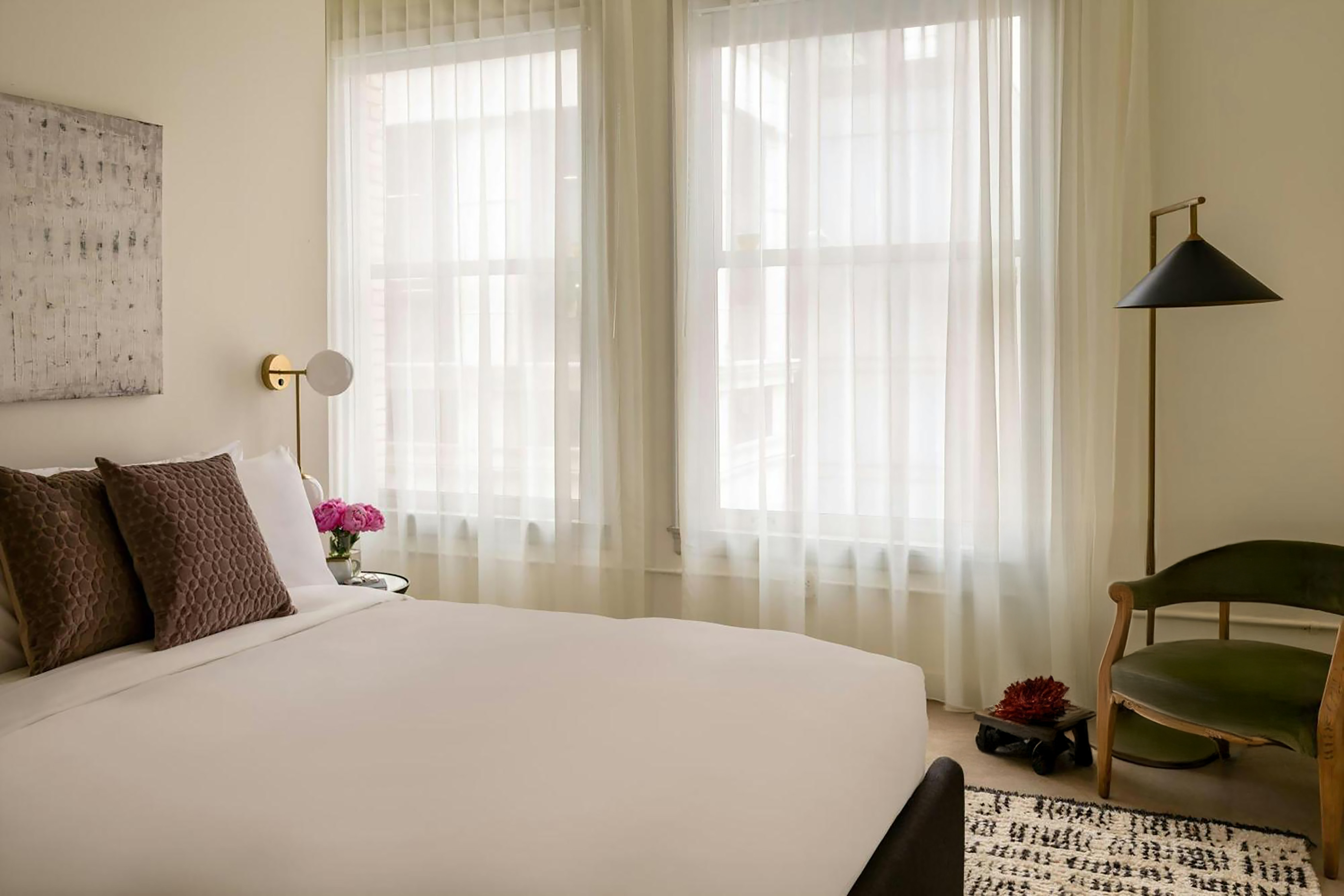 Guest room at the Reside Craftsman Los Angeles, a Wyndham Residence in Los Angeles, California
