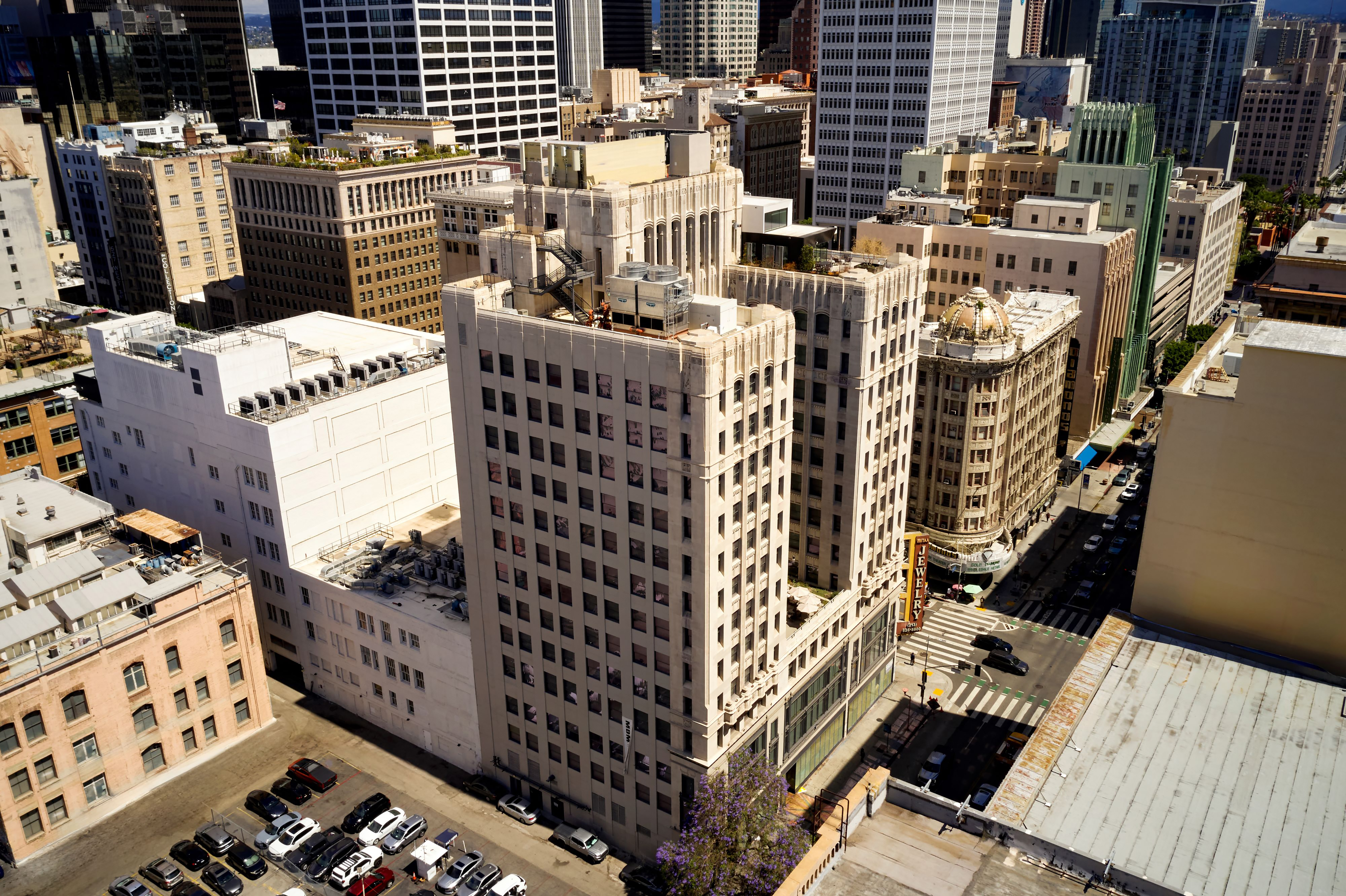 Exterior of The Winfield Lofts, a Wyndham Hotel hotel in Los Angeles, California