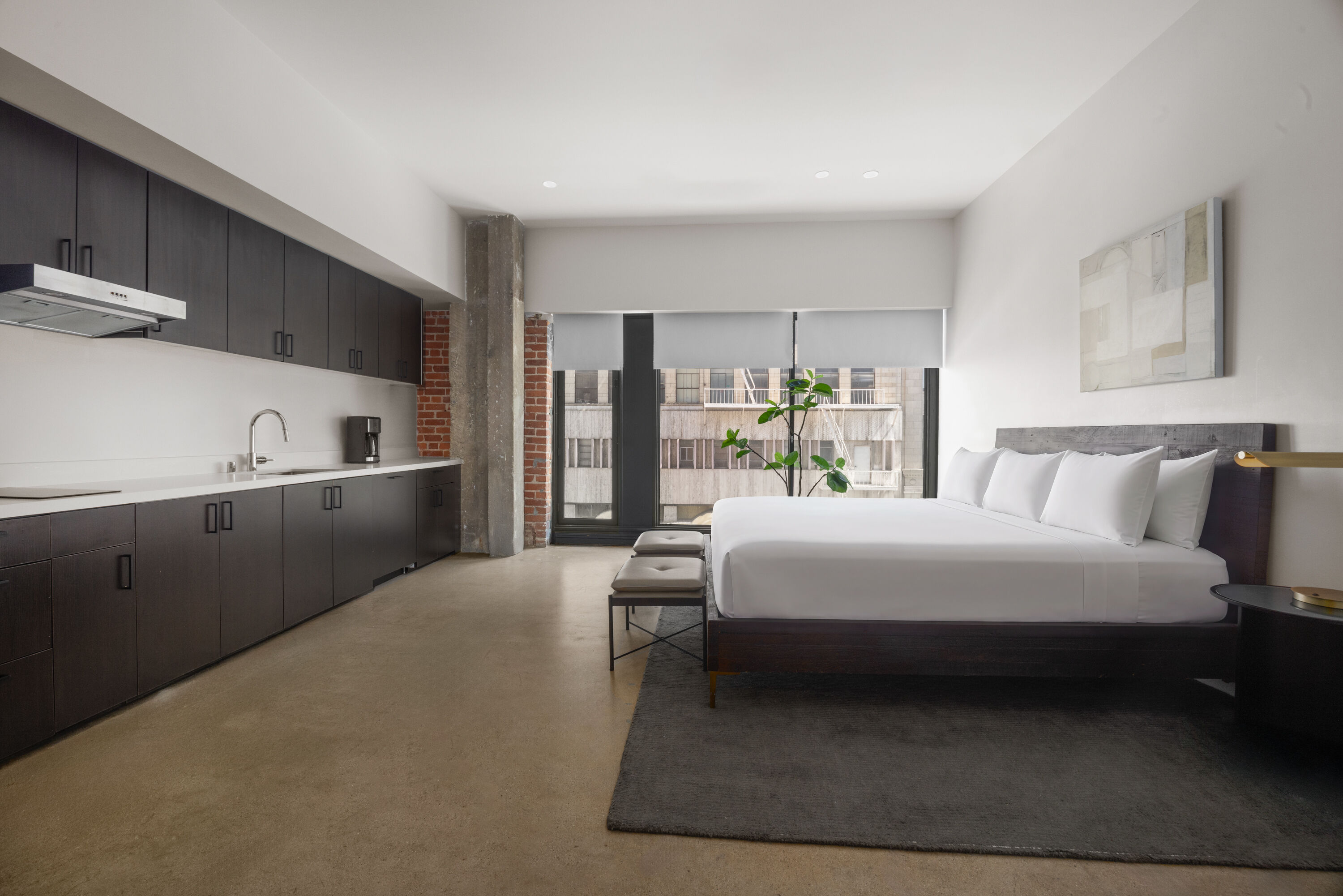 The Winfield Lofts, a Wyndham Hotel suite in Los Angeles, California