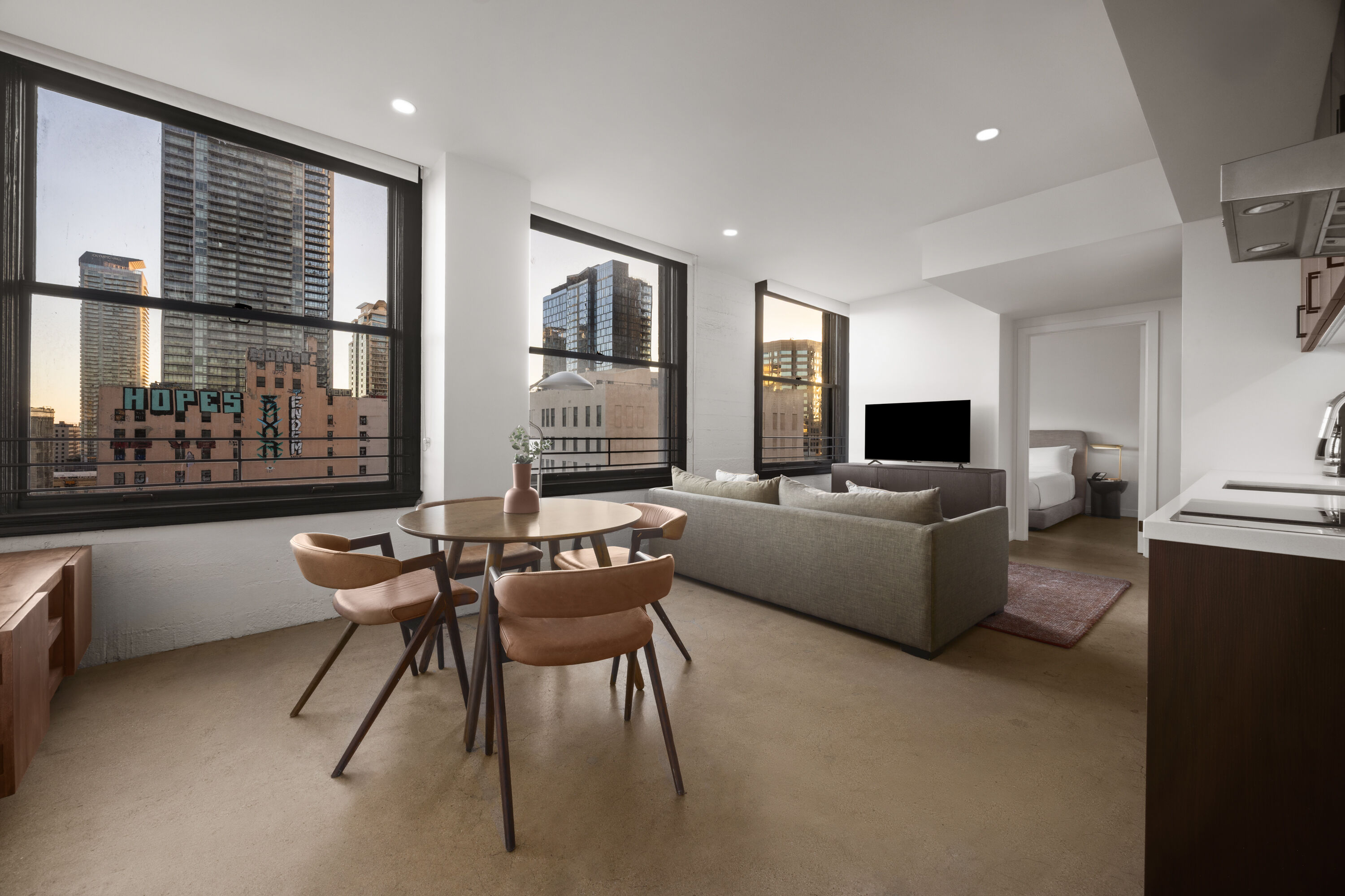 The Winfield Lofts, a Wyndham Hotel suite in Los Angeles, California