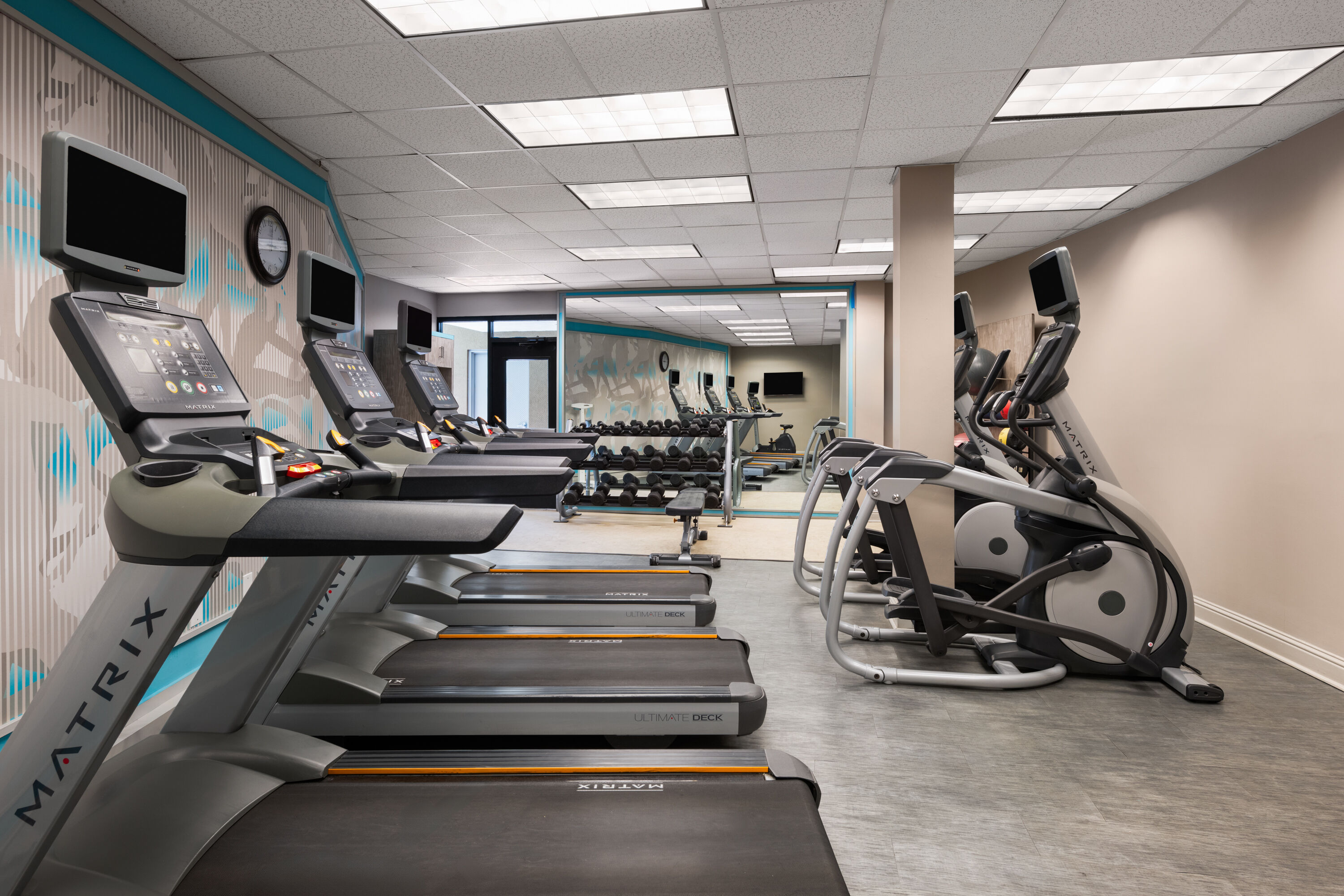 Fitness room at Wyndham Sacramento in Sacramento, California
