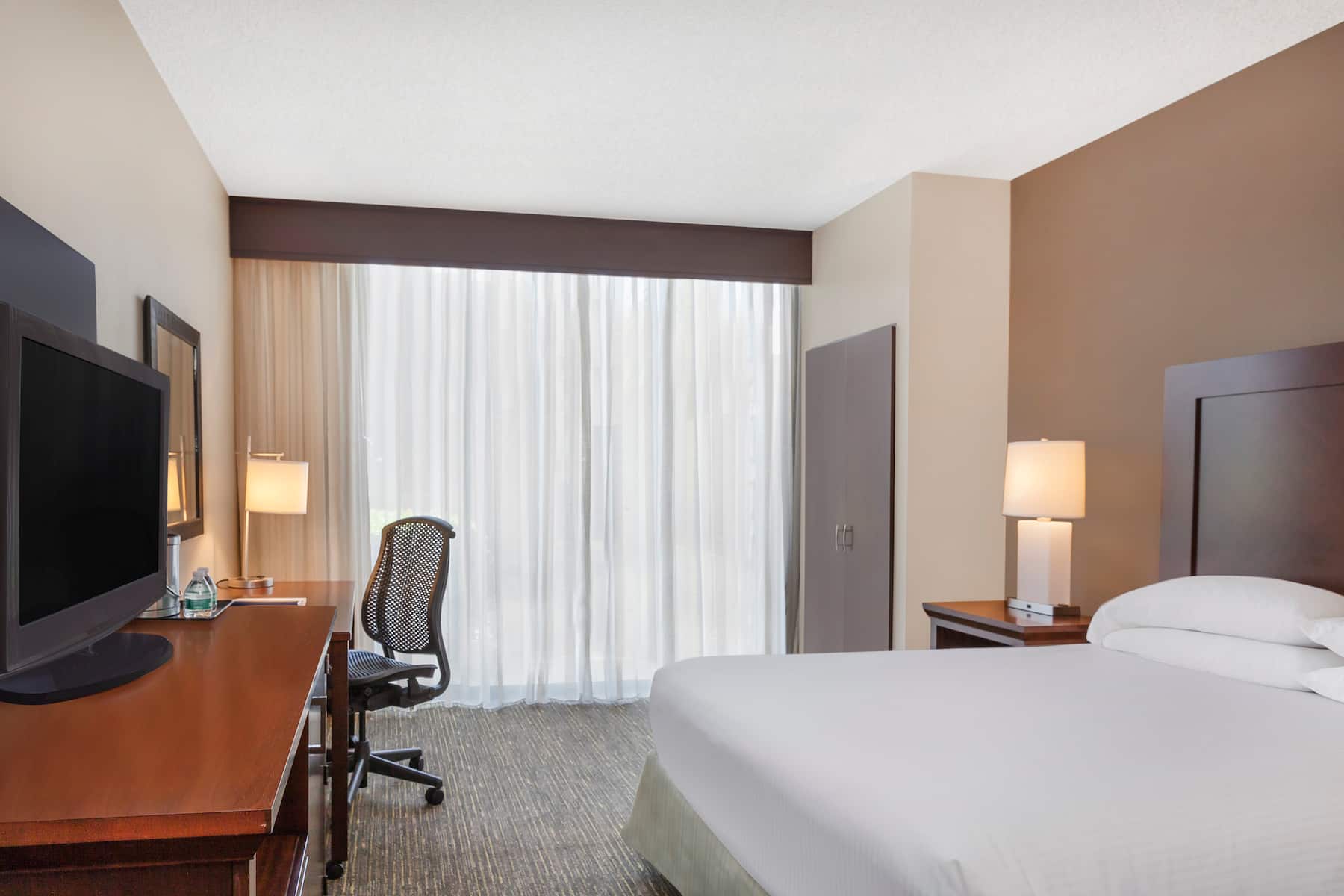 Guest room at the Wyndham San Diego Bayside in San Diego, California
