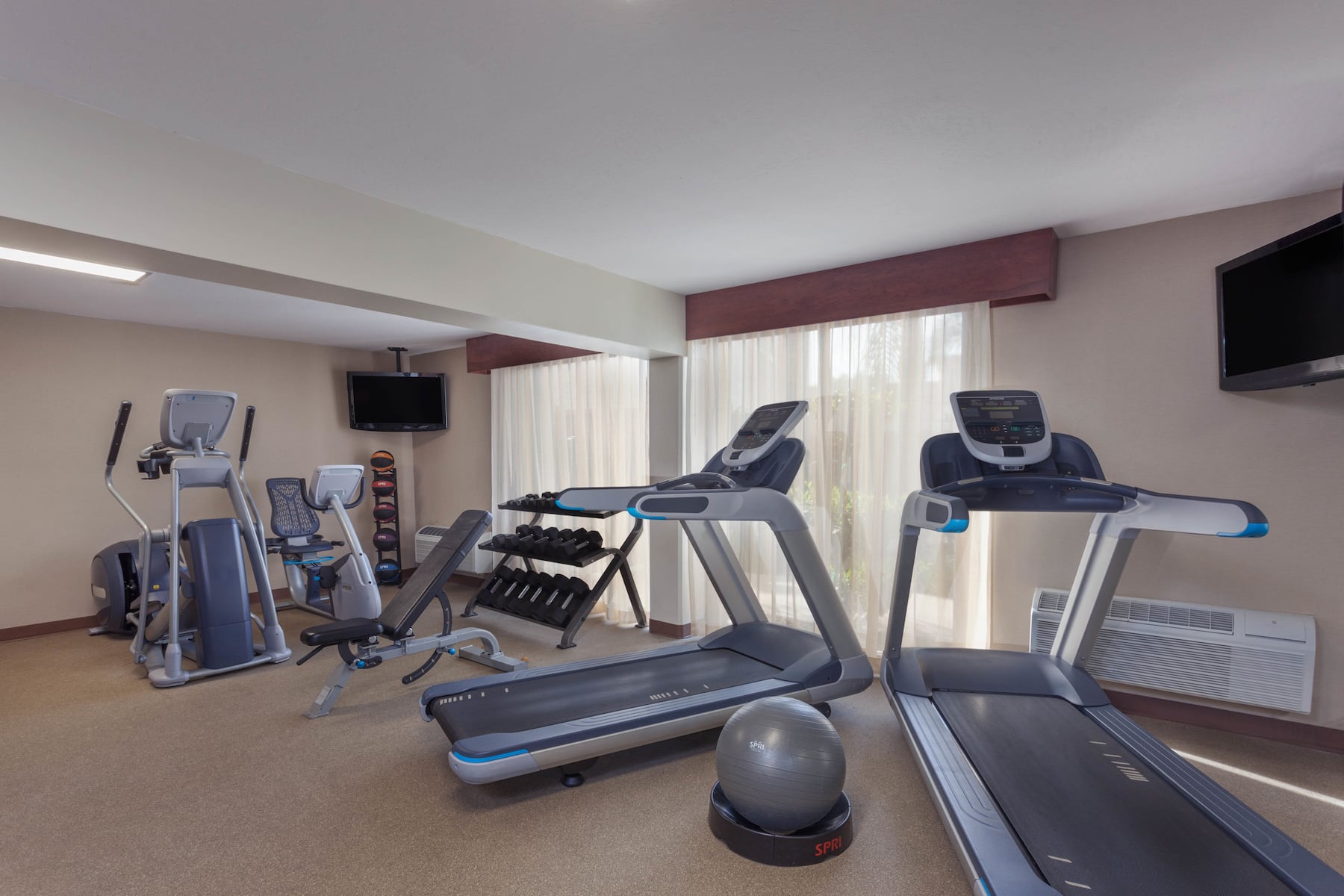 Fitness room at Wyndham Visalia in Visalia, California
