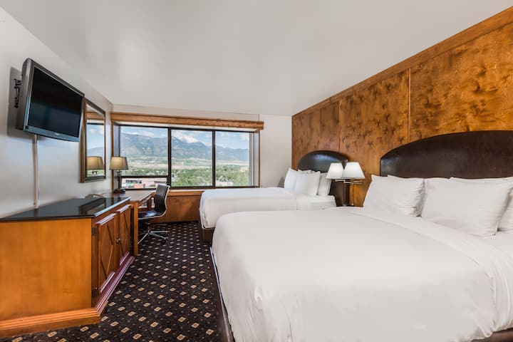 Guest room at the The Antlers, a Wyndham Hotel in Colorado Springs, Colorado